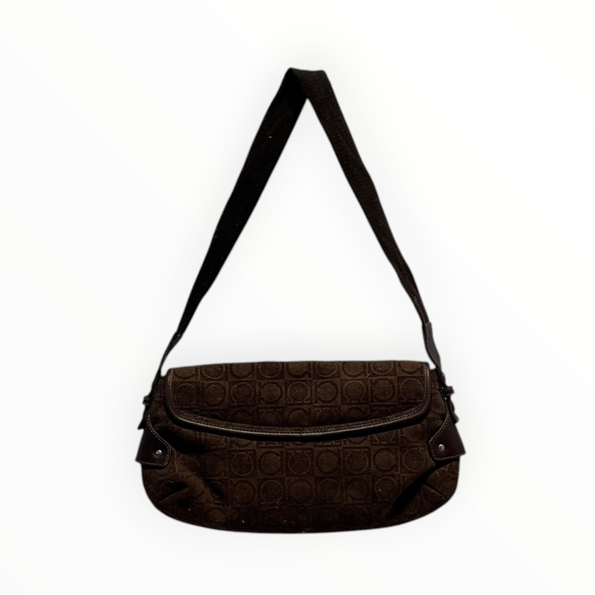 Salvatore Ferragamo/Hand Bag/Cotton/BRW/canvas gancini view 2