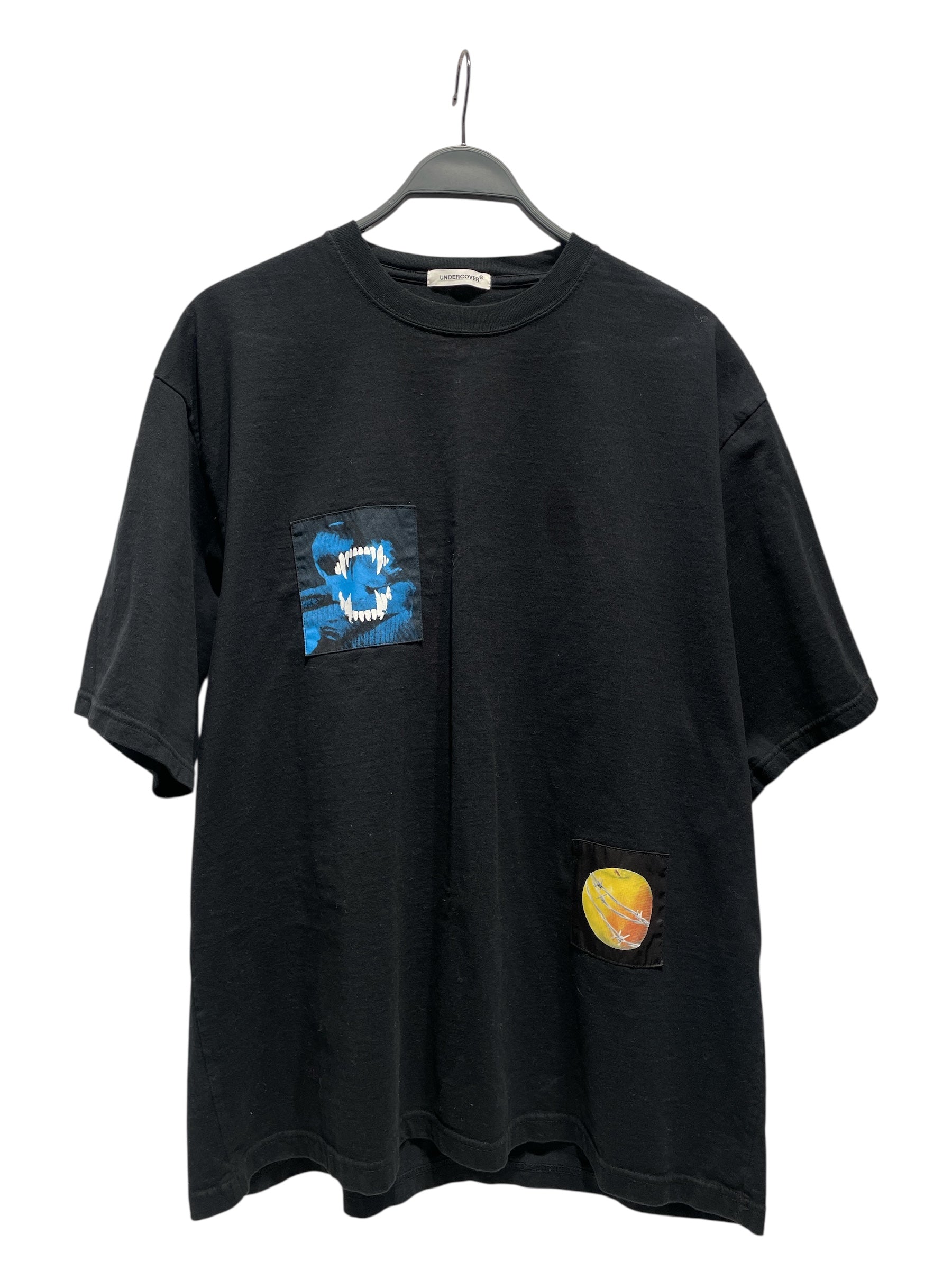 UNDERCOVER/T-Shirt/3/Cotton/BLK/Graphic/apple fang view 1