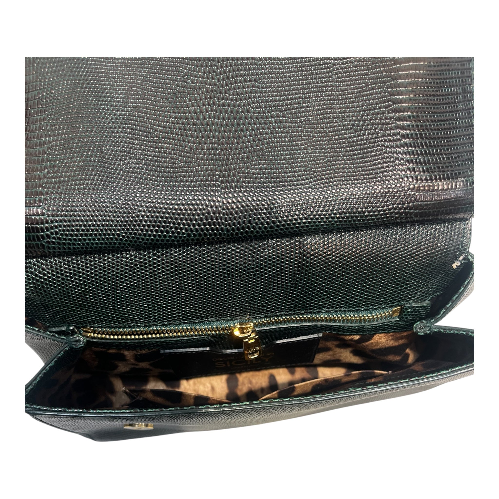 DOLCE&GABBANA/Hand Bag/Leather/GRN/MUTICOLOR CRYSTAL DG LOGO view 4