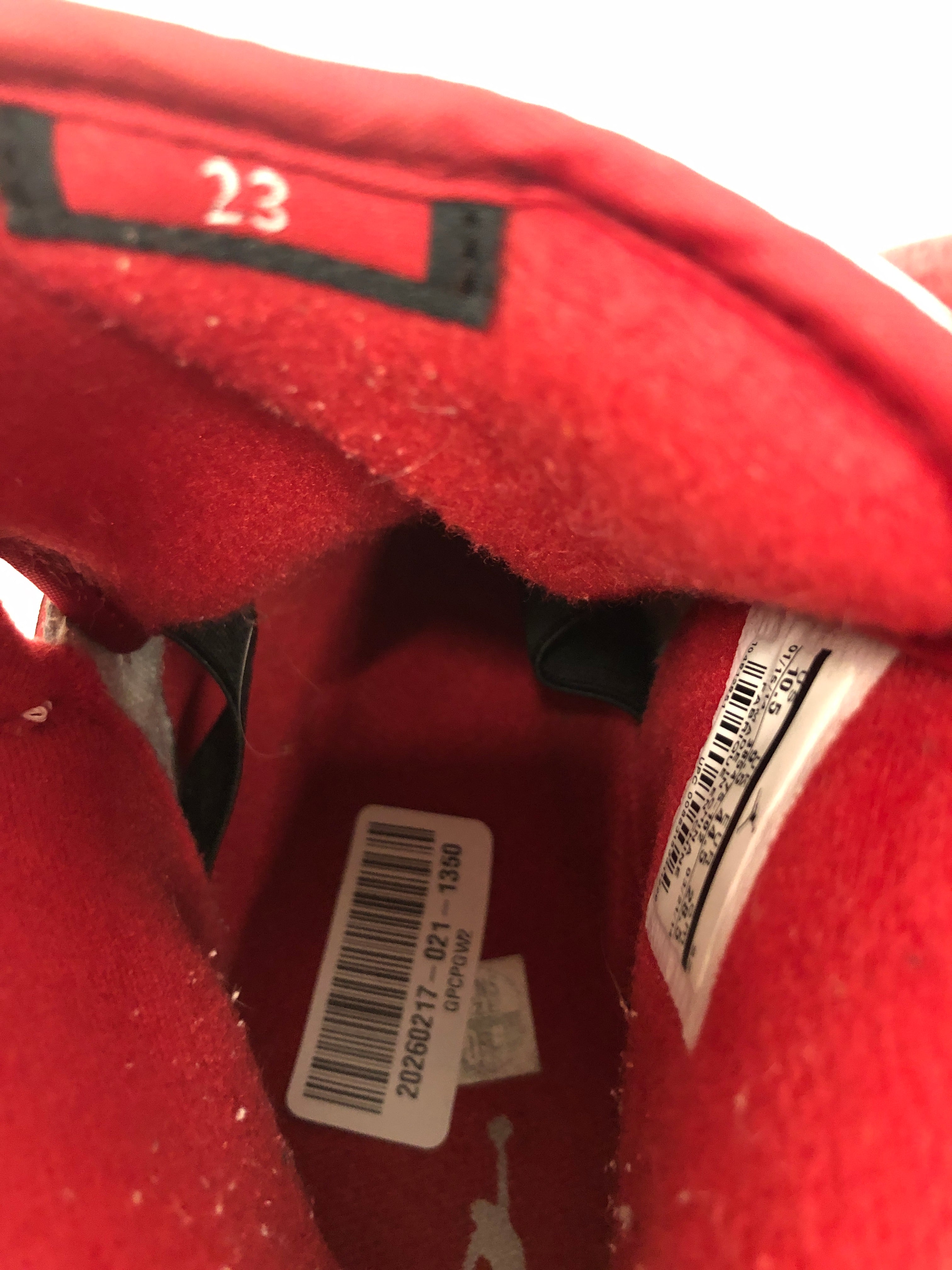 NIKE/AIR JORDAN 2 RETRO/Hi-Sneakers/US 10.5/Leather/RED/385475-102 view 4