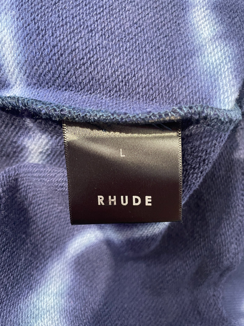 RHUDE/Hoodie/L/All Over Print/Cotton/NVY/