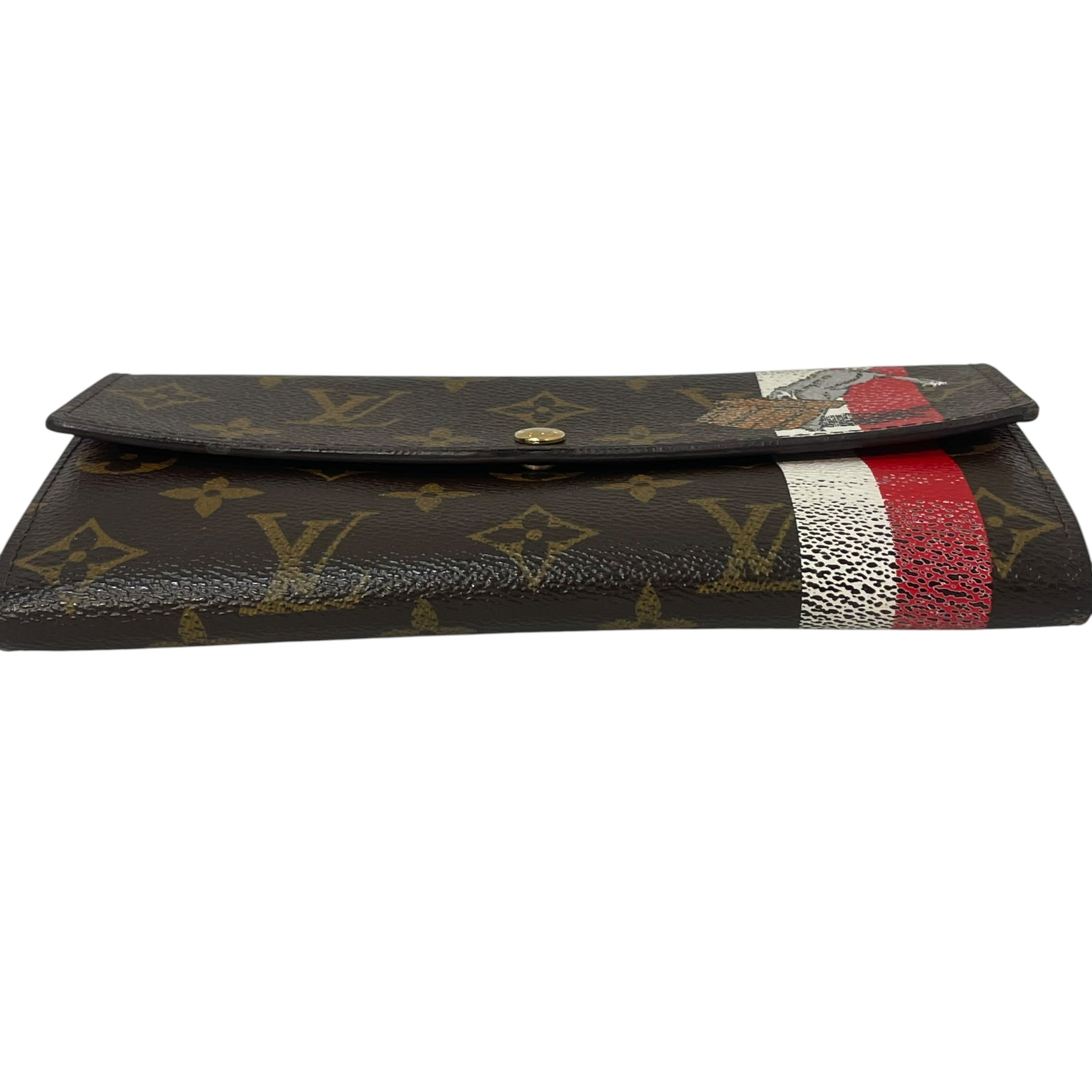 LOUIS VUITTON/Long Wallet/Monogram/Leather/BRW/ view 3