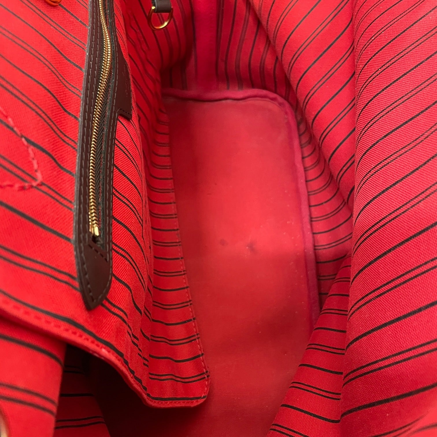LOUIS VUITTON/Tote Bag/Monogram/Leather/BRW/DAMIER EBENE NEVERFULL MM view 6