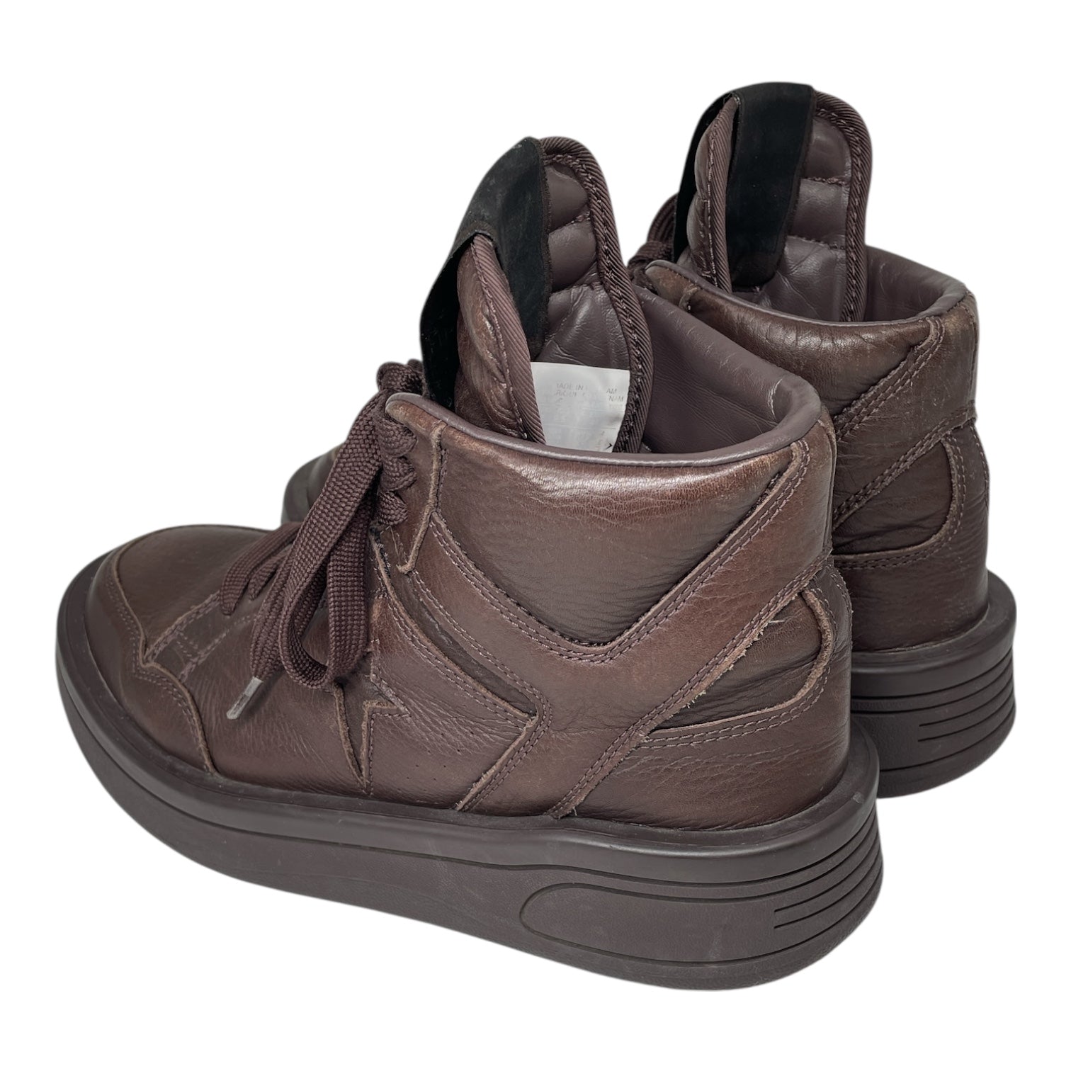 Rick Owens/Hi-Sneakers/US 8/Leather/BRW/turbopwn view 2