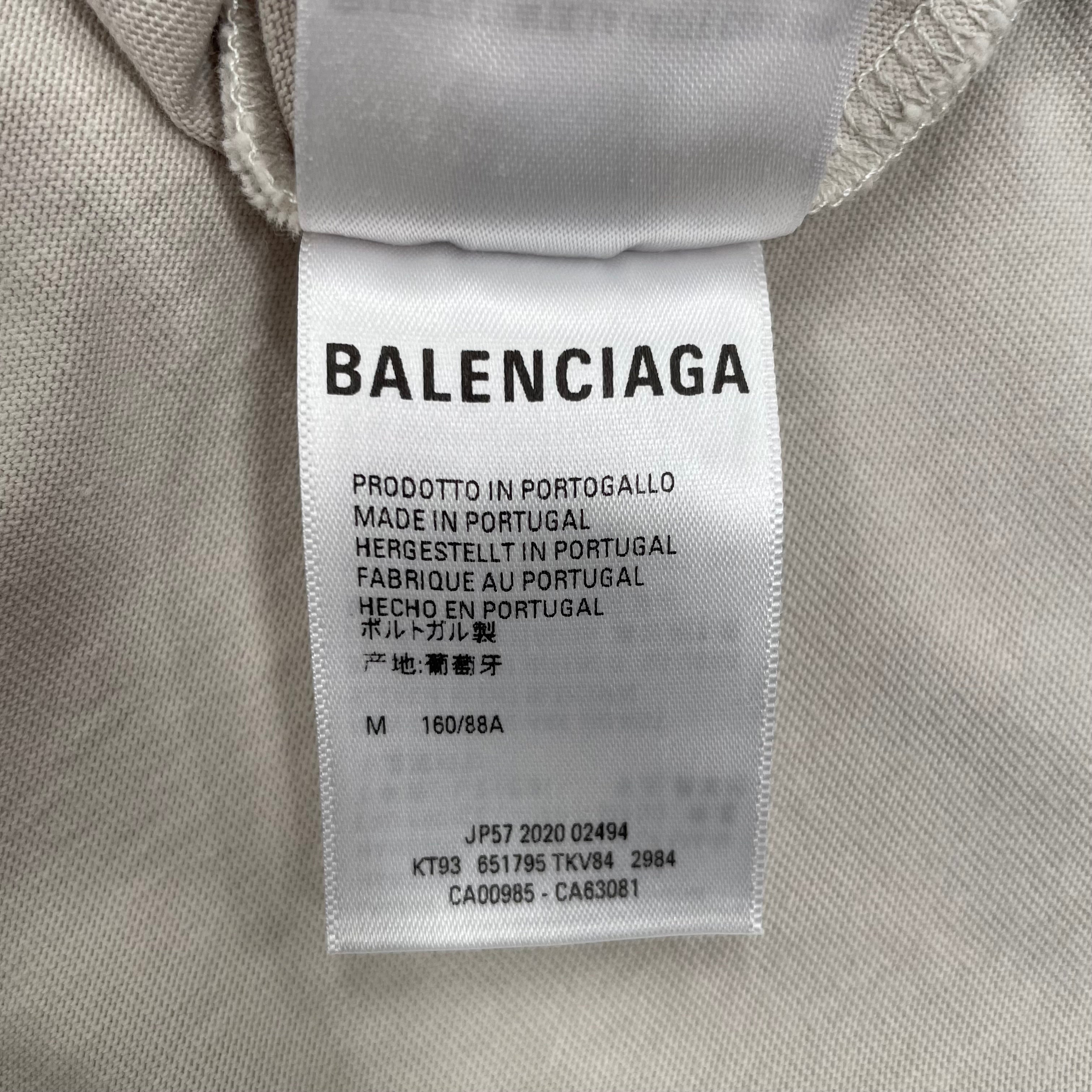 BALENCIAGA/T-Shirt/M/Cotton/BEG/High Neck/Paris Fashion Week view 5