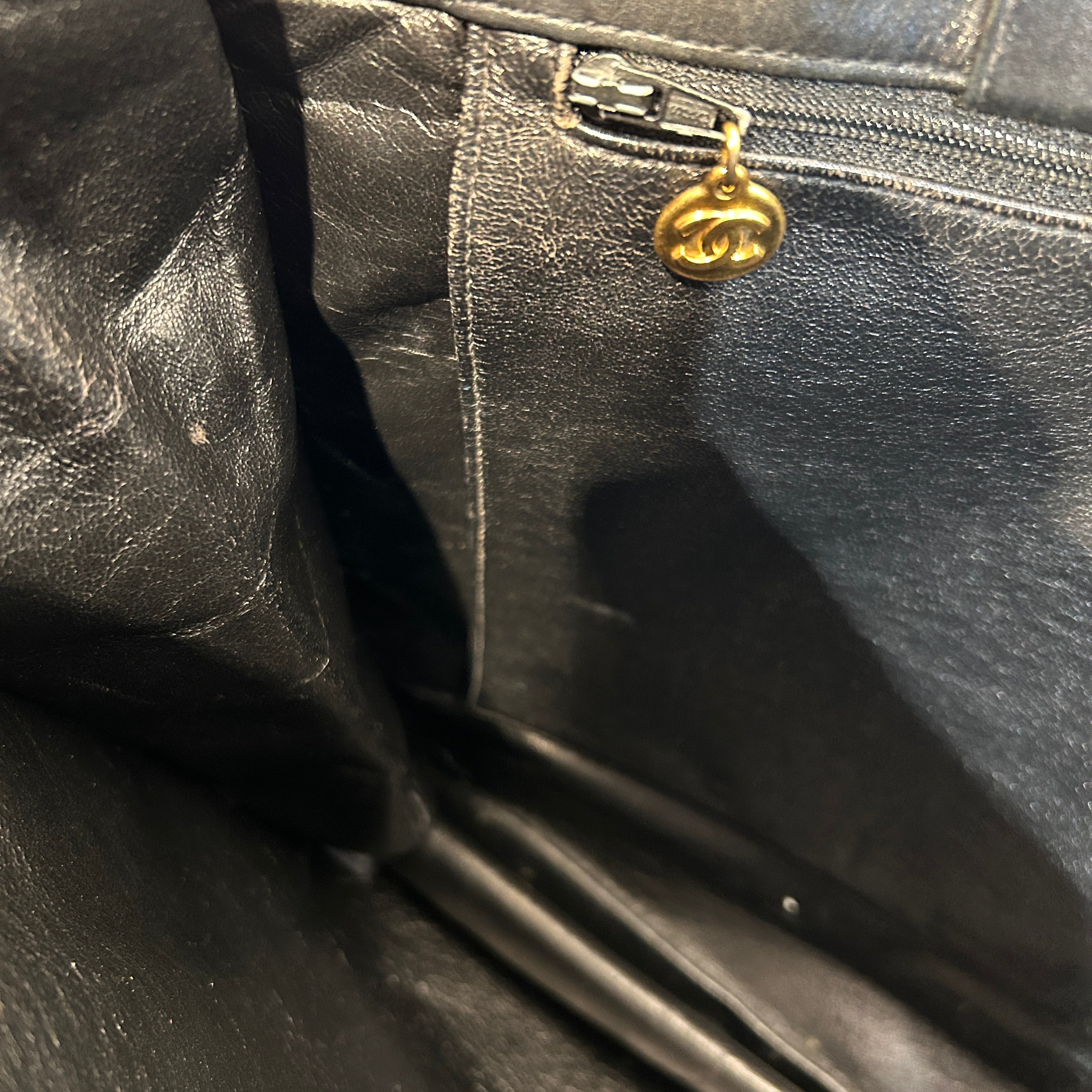 CHANEL/Tote Bag/Leather/BLK/deca coco view 9