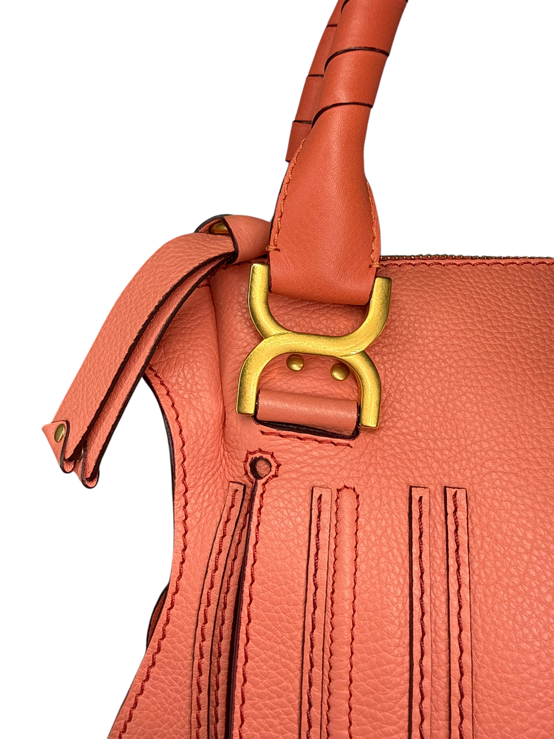 Chloe/Bag/Leather/PNK/SALMON PINK MARCIE SATCHEL view 5
