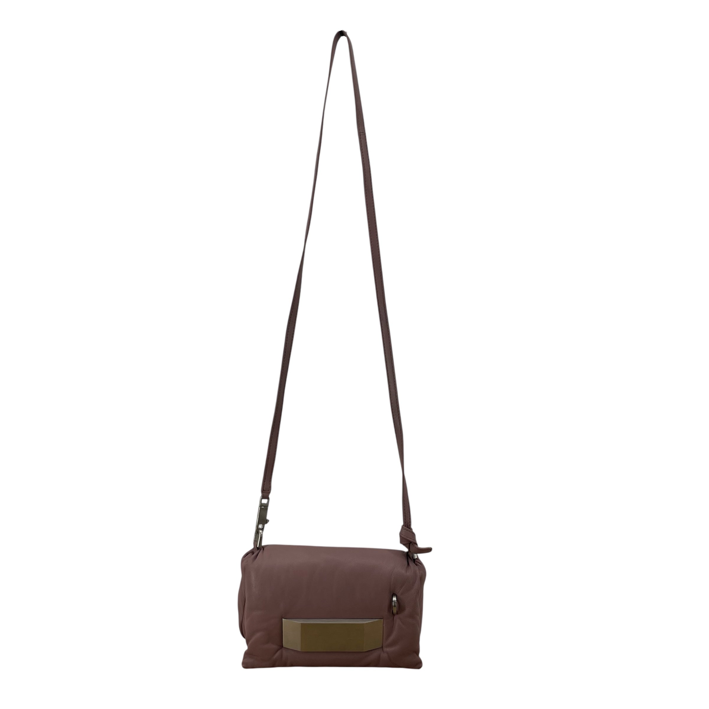 Rick Owens/Cross Body Bag/Leather/PNK/big metal block view 2
