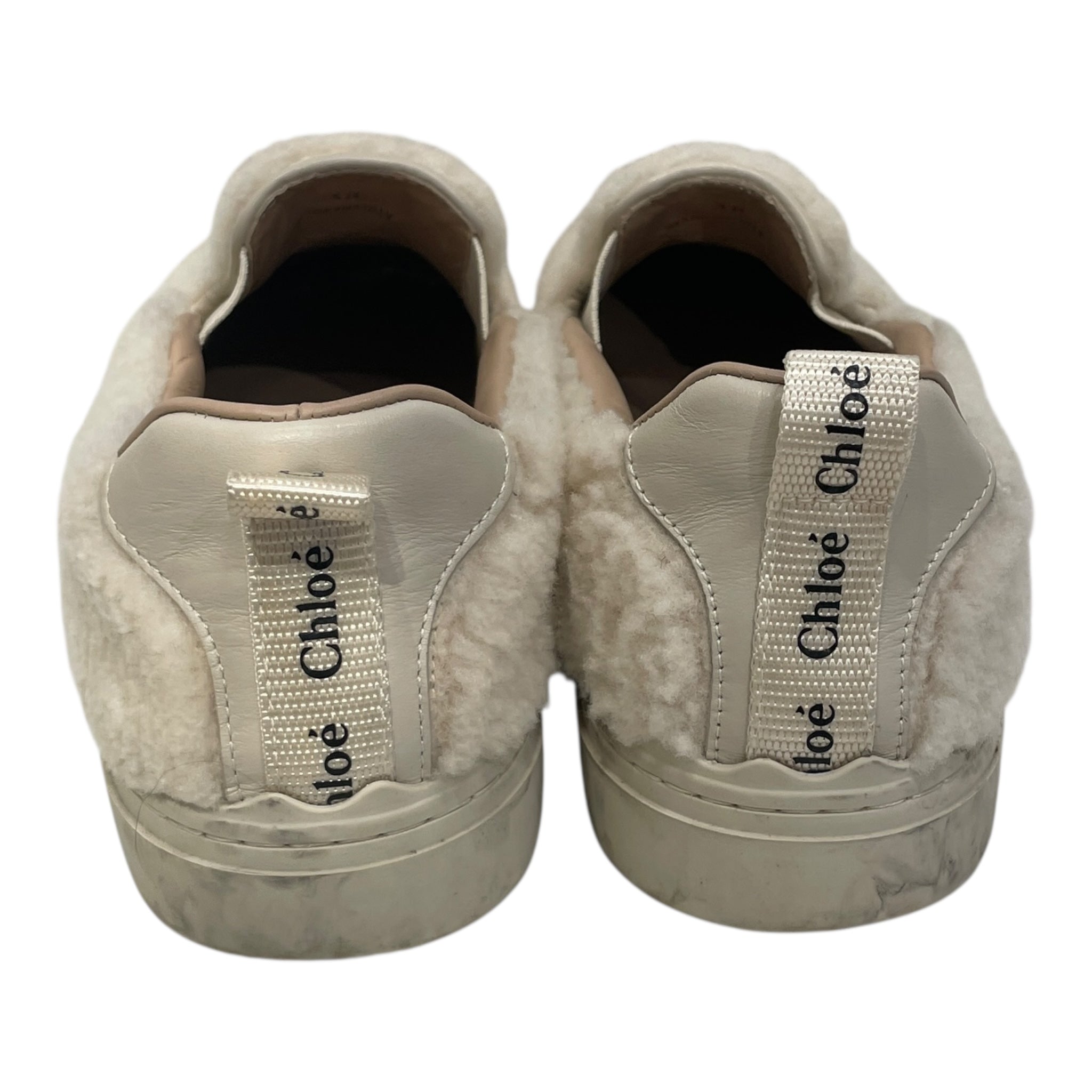 Chloe/Low-Sneakers/EU 38/CRM/SHERPA SLIP ONS view 3