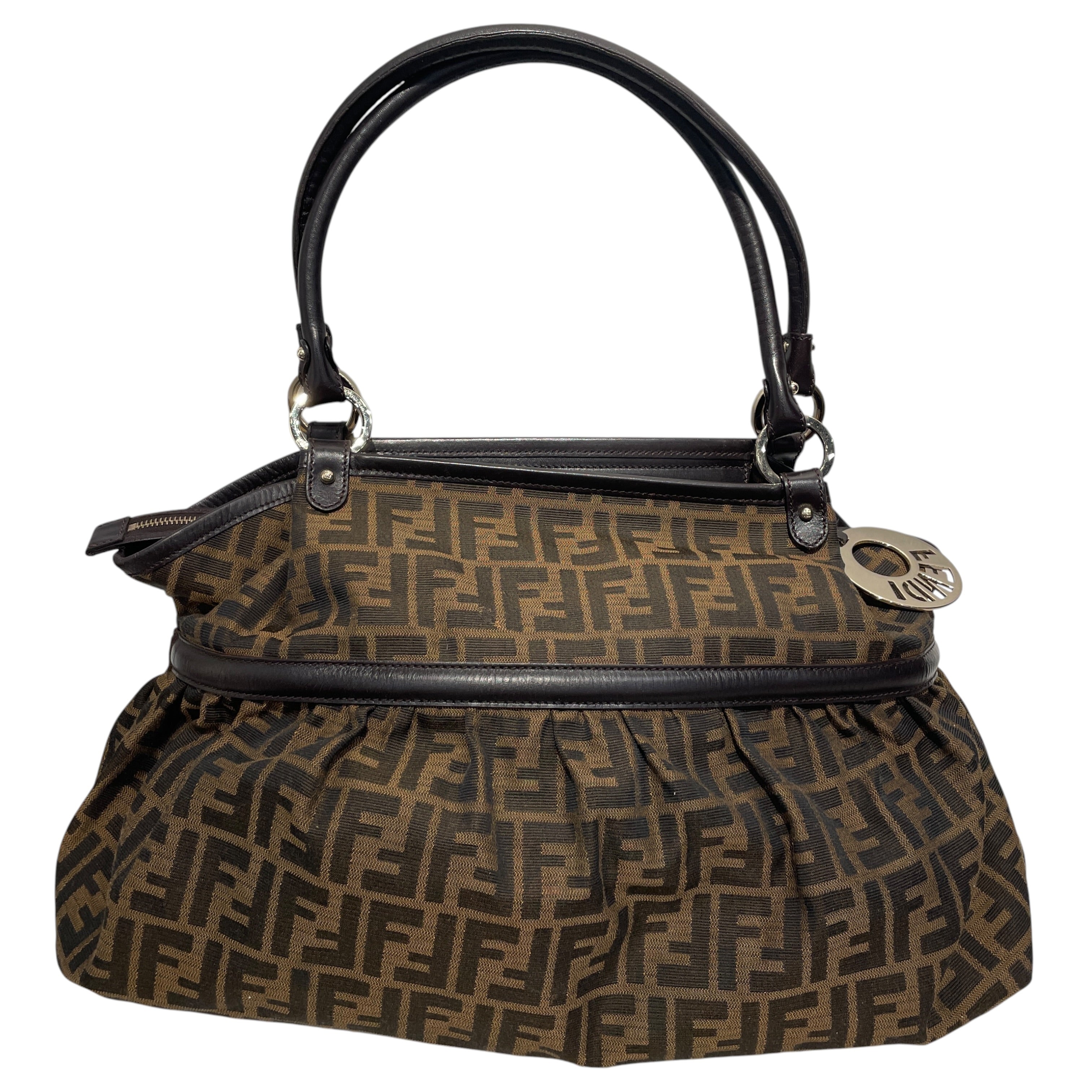 FENDI/Tote Bag/All Over Print/Cotton/BRW/ZUCCA view 2