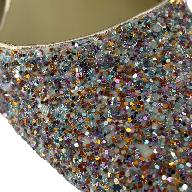 JIMMY CHOO/Heels/EU 36/Glitter/MLT/SMALL HEEL RAINBOW GLITTER