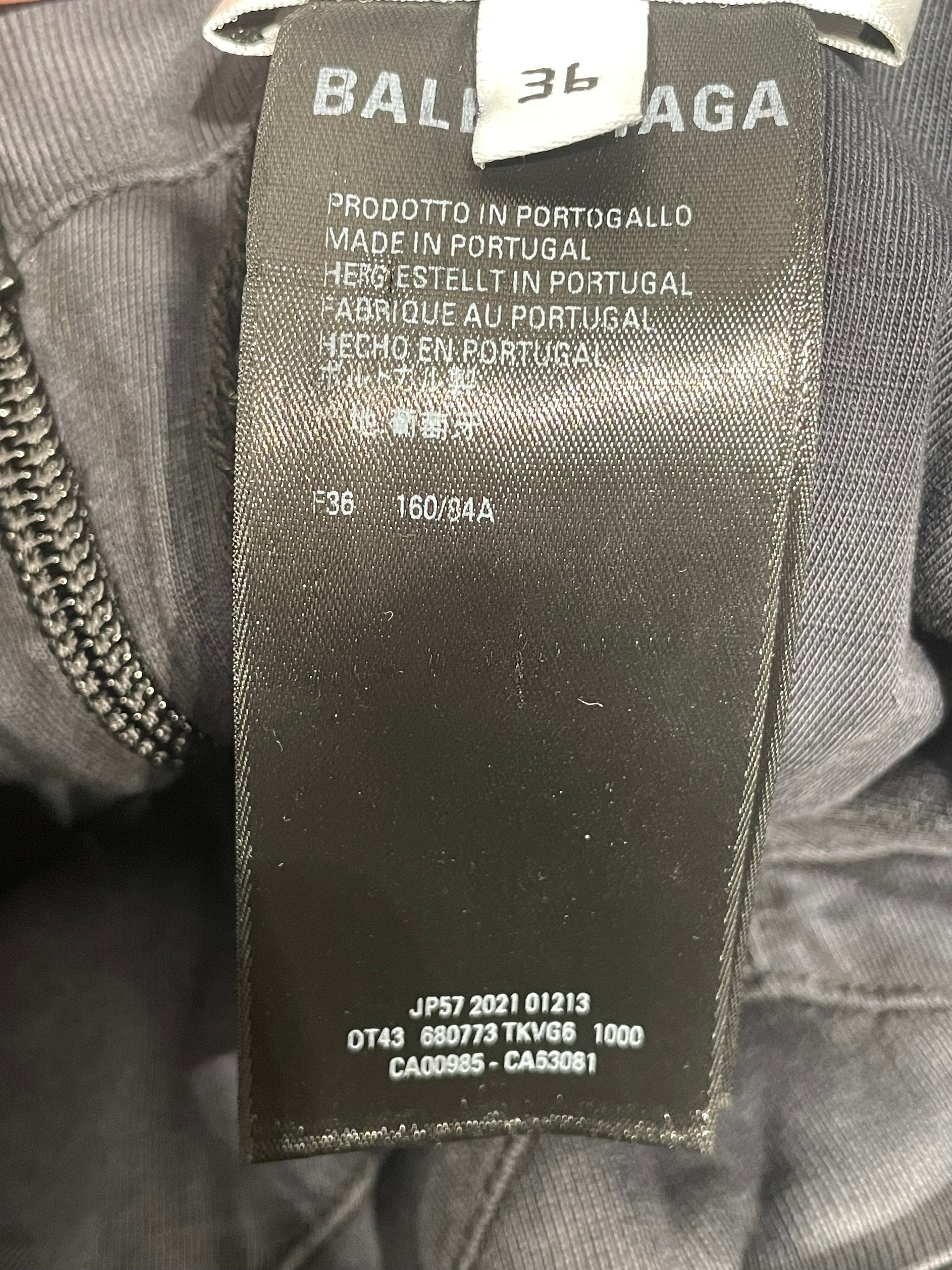 BALENCIAGA/SL Cut & Sew/36/Cotton/GRY/ view 4