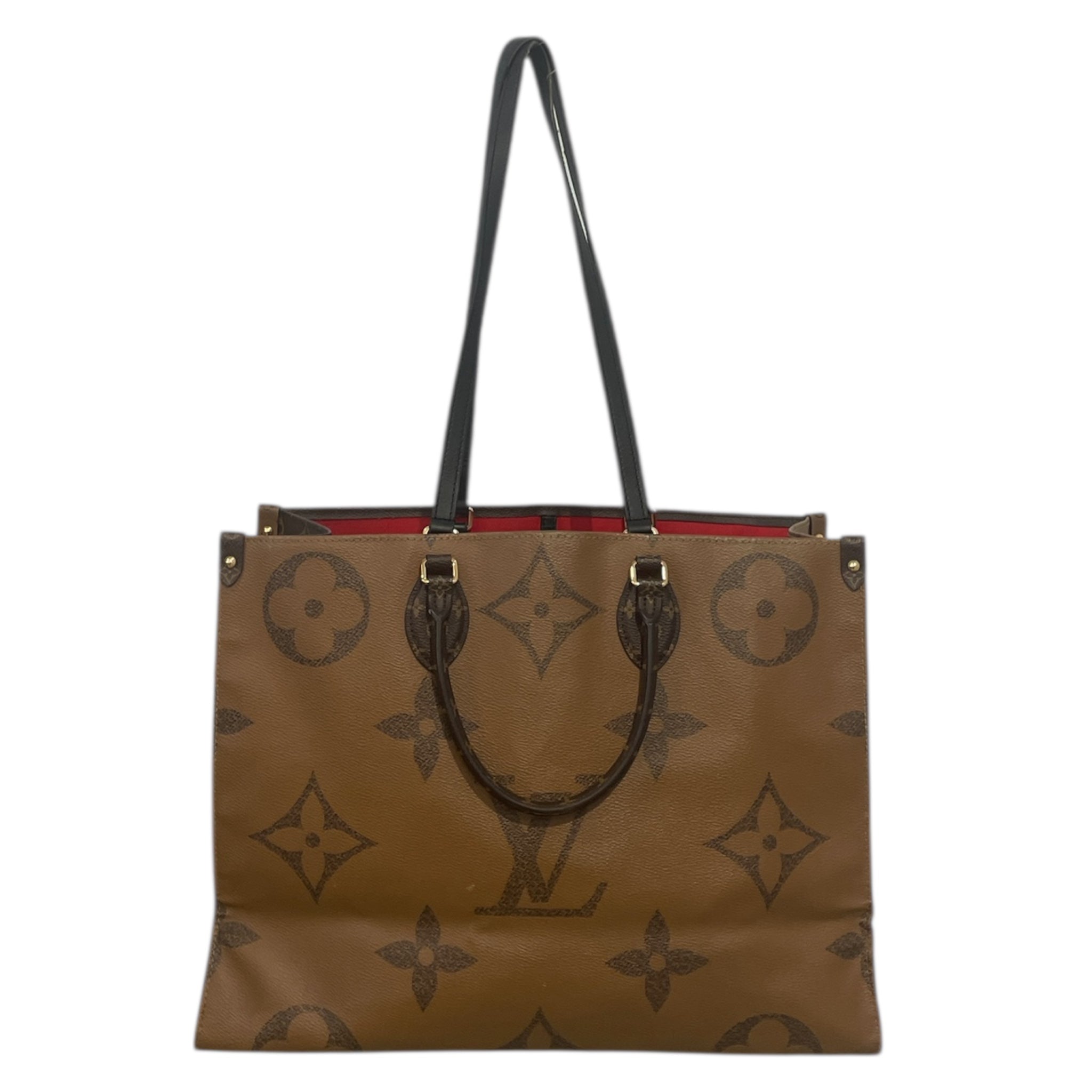 LOUIS VUITTON/Tote Bag/Monogram/Leather/BRW/giant monogram tote view 3