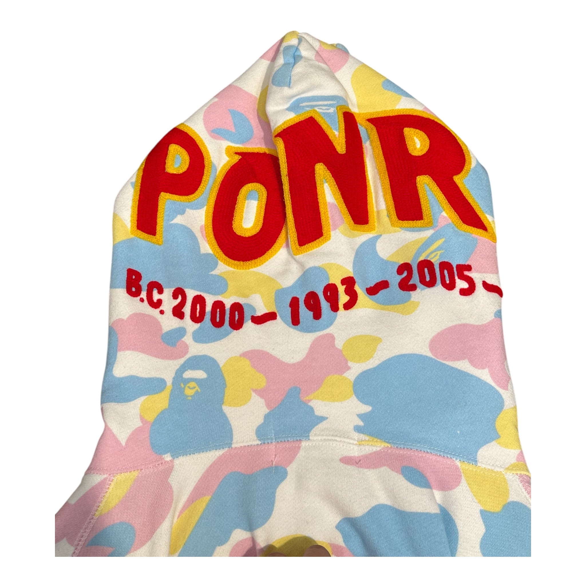 A BATHING APE/Zip Up Hoodie/L/Camouflage/Cotton/MLT/COTTON CANDY CAMO PONR view 6