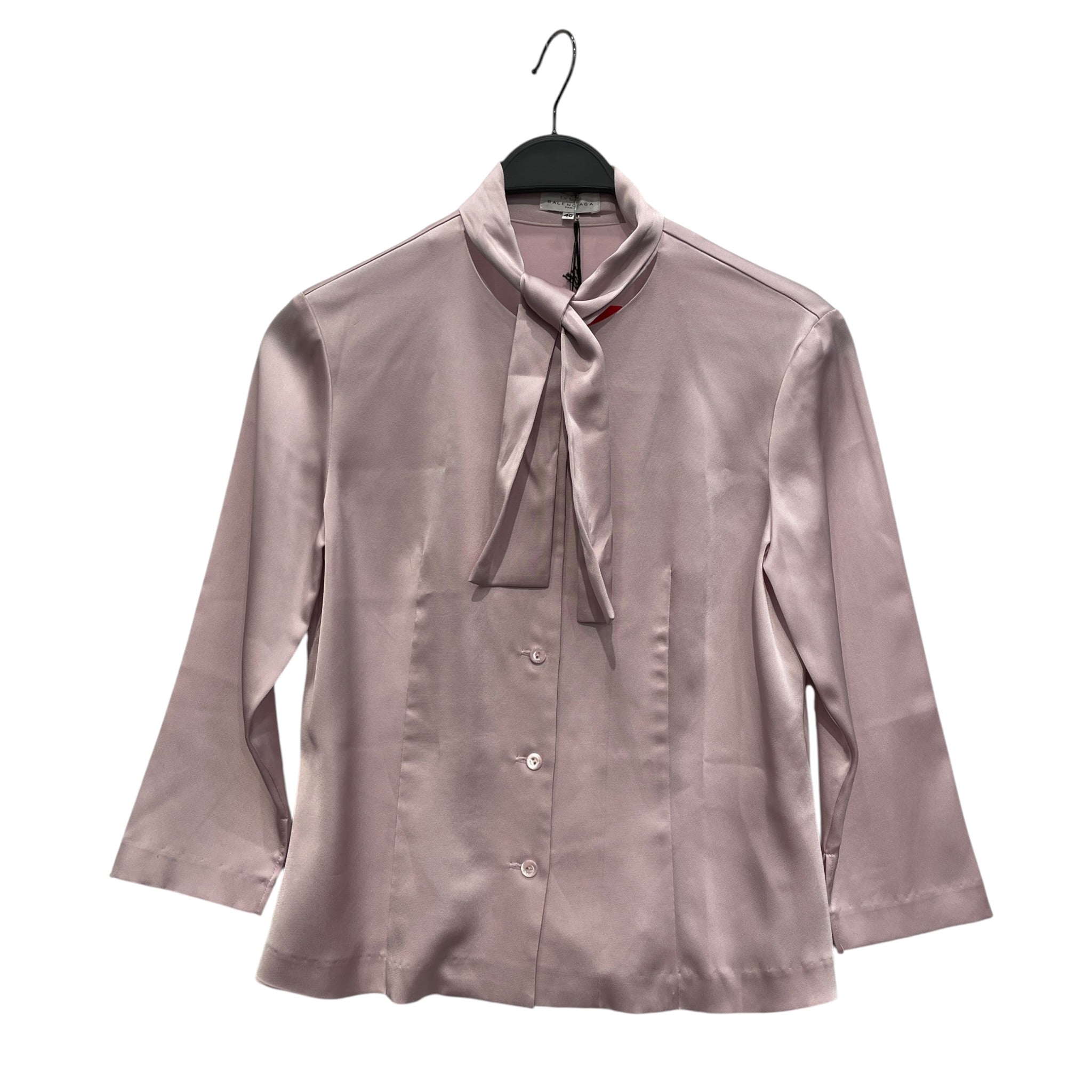 BALENCIAGA/LS Blouse/40/PNK/TIE AROUND NECK view 1