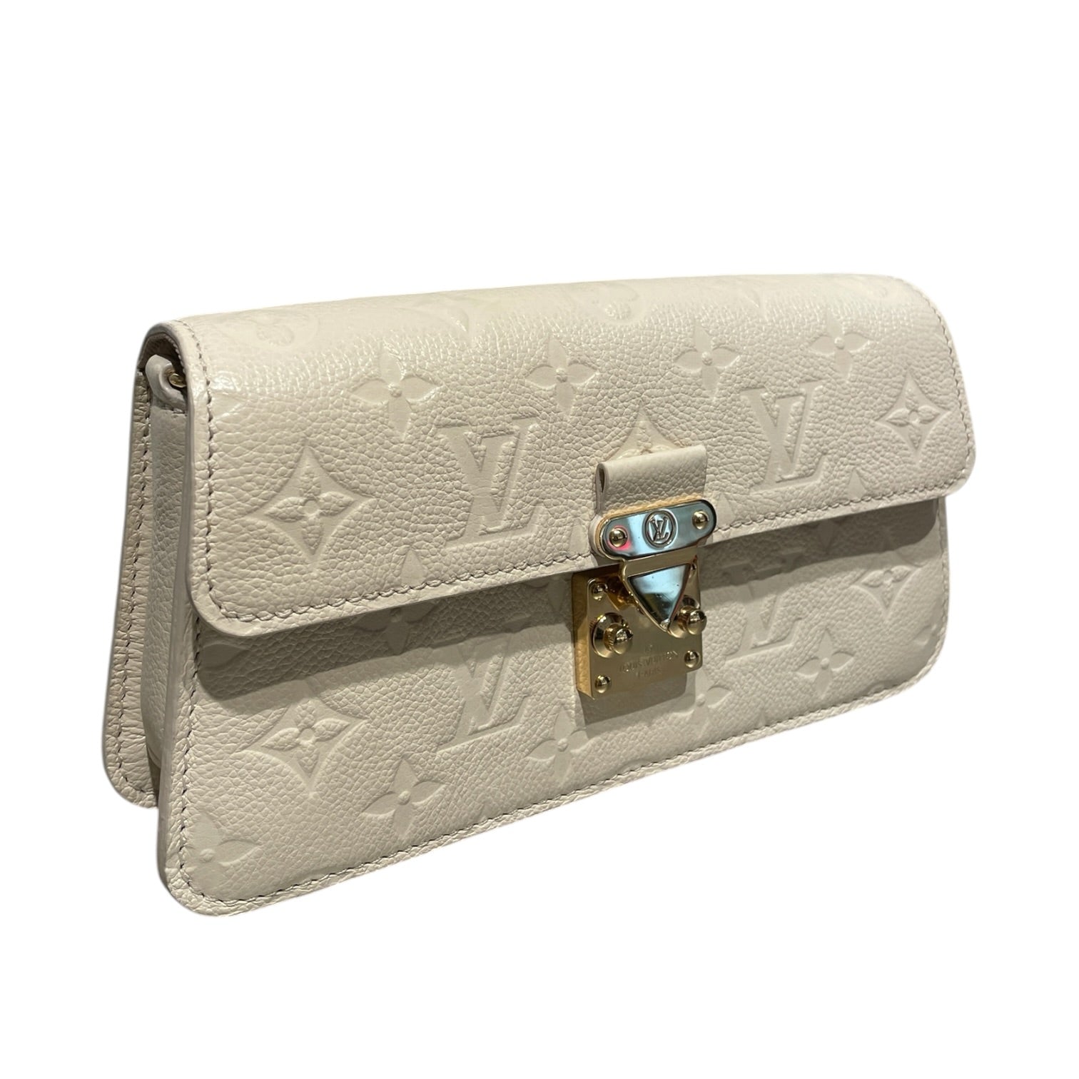 LOUIS VUITTON/Clutch Bag/All Over Print/Leather/WHT/wallet on chain view 6