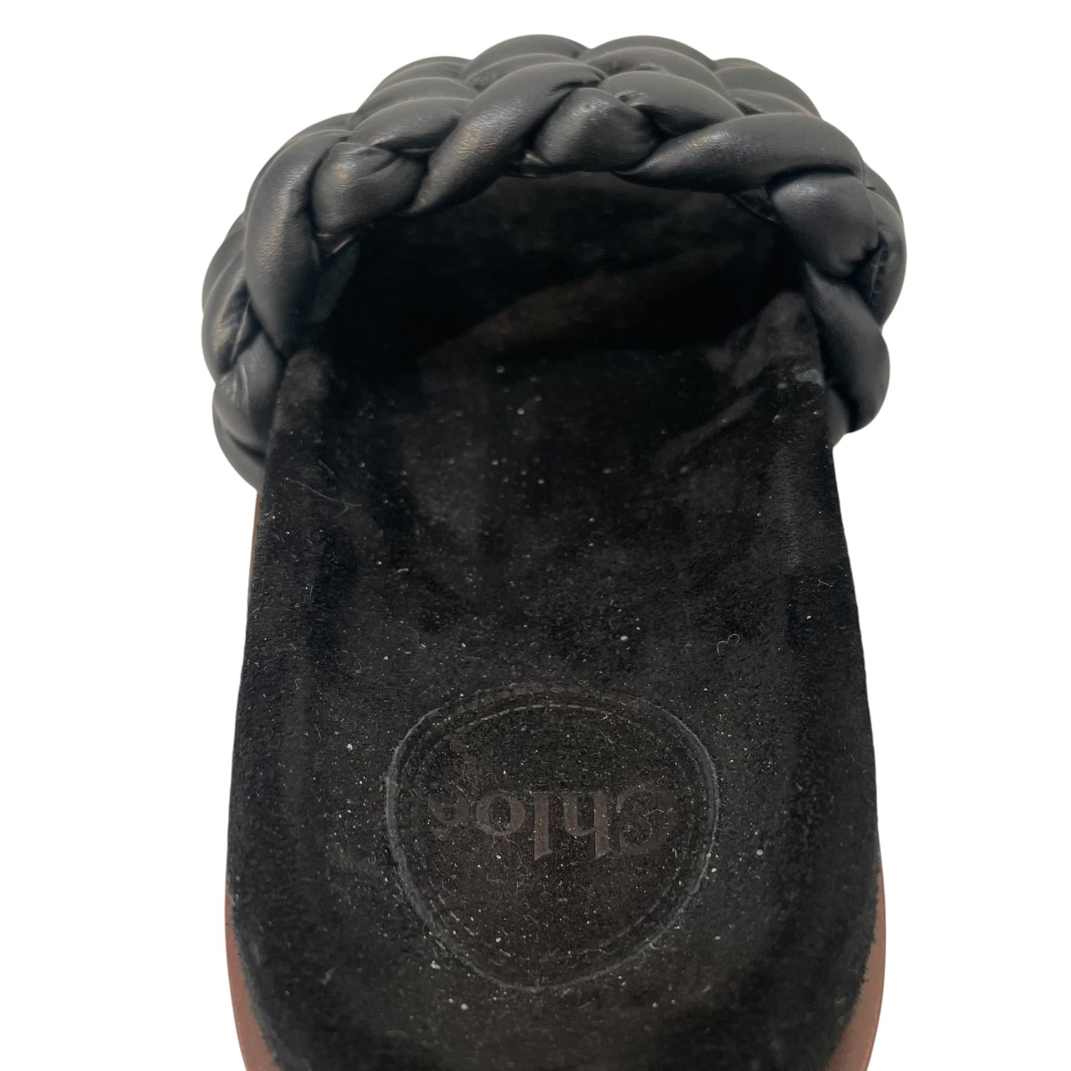 Chloe/Shoes/EU 36/Suede/BLK/BRAIDED SLIDES view 3