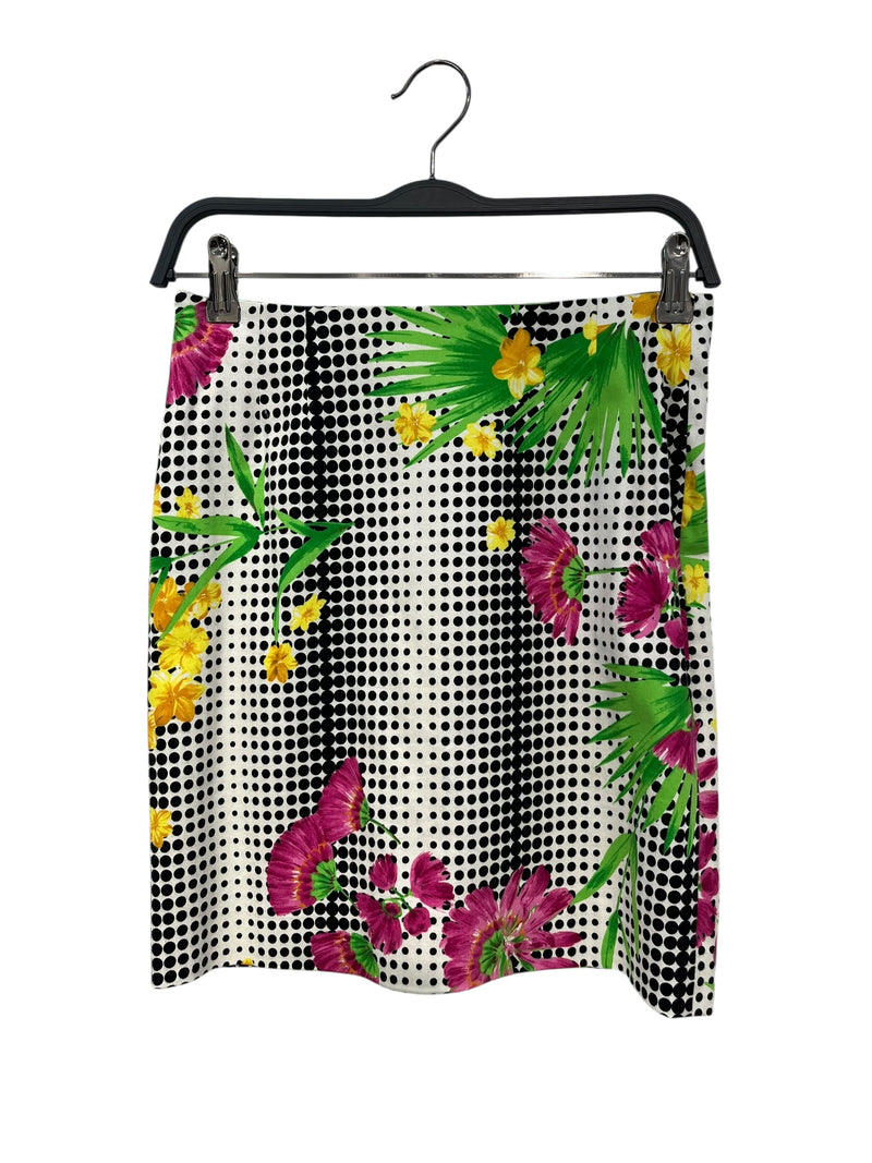 VERSACE JEANS COUTURE/Skirt/S/Floral Pattern/Cotton/MLT/VINTAGE/ POLKA DOT