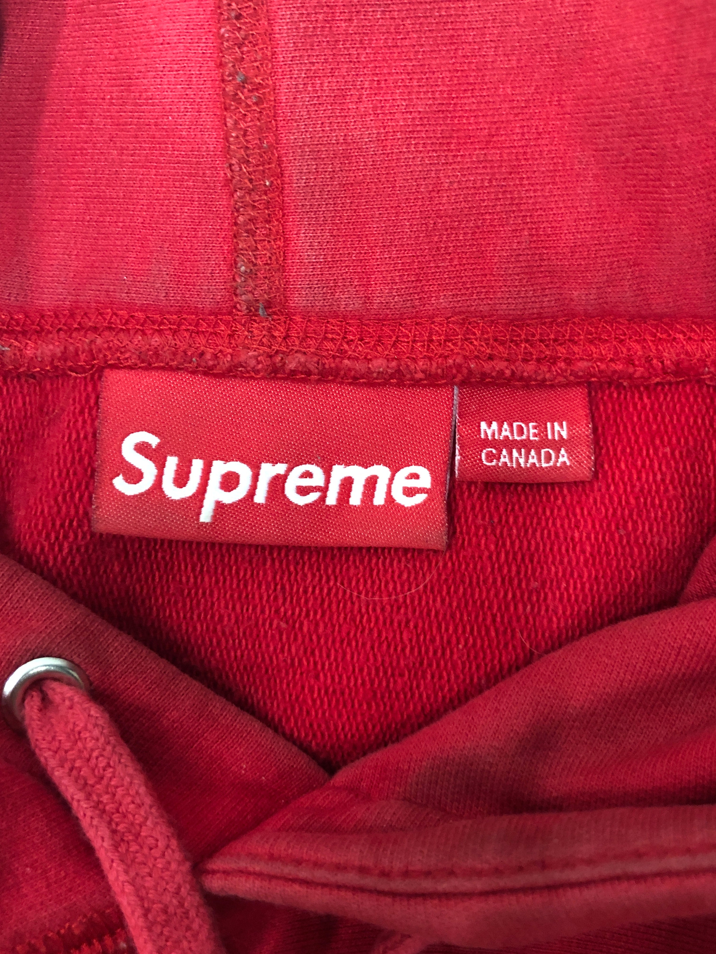 Supreme/Hoodie/M/Graphic/Cotton/RED/gold platinum box logo view 3