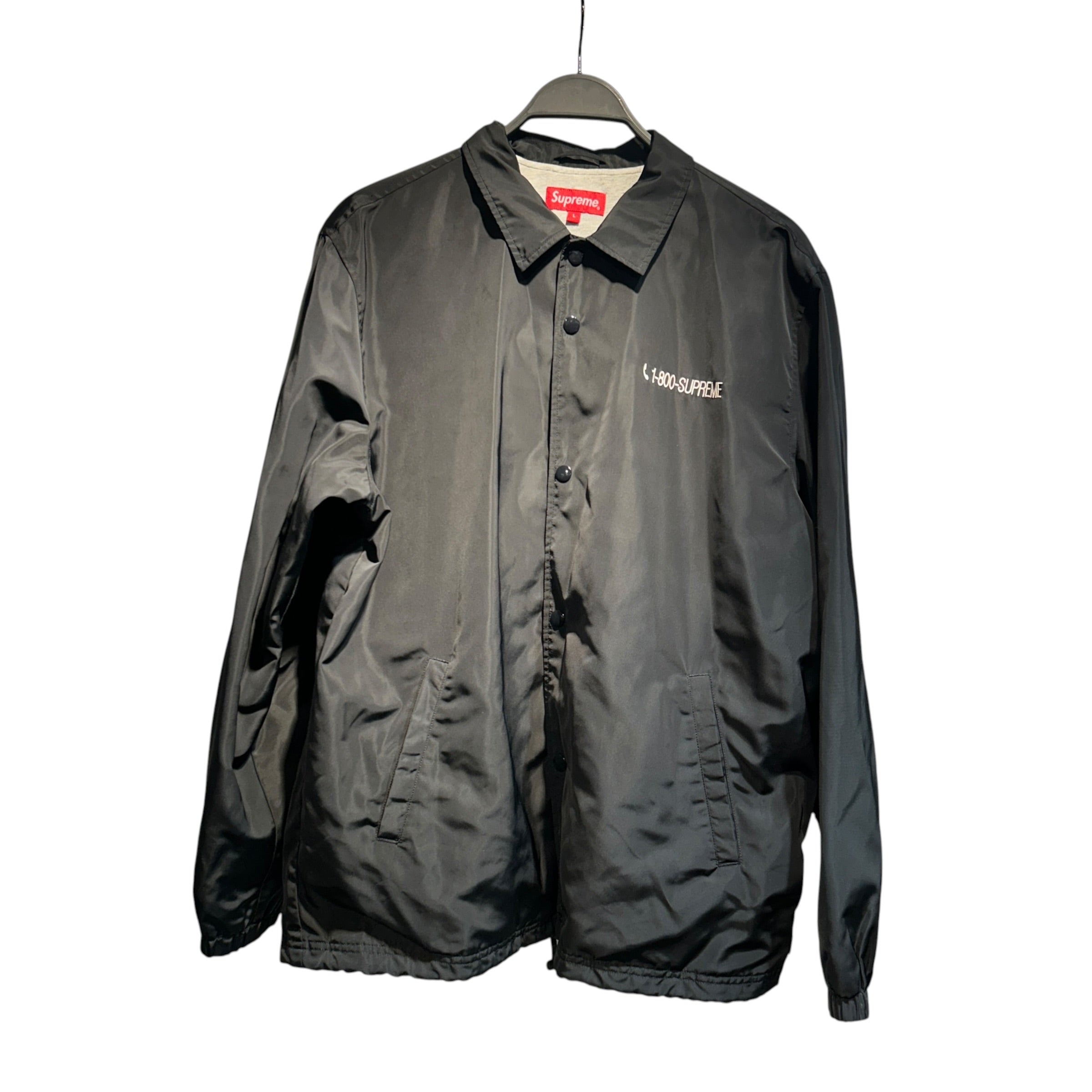 Supreme/Baseball Jkt/L/Nylon/BLK/1-800 coaches jacket f/w19 view 1