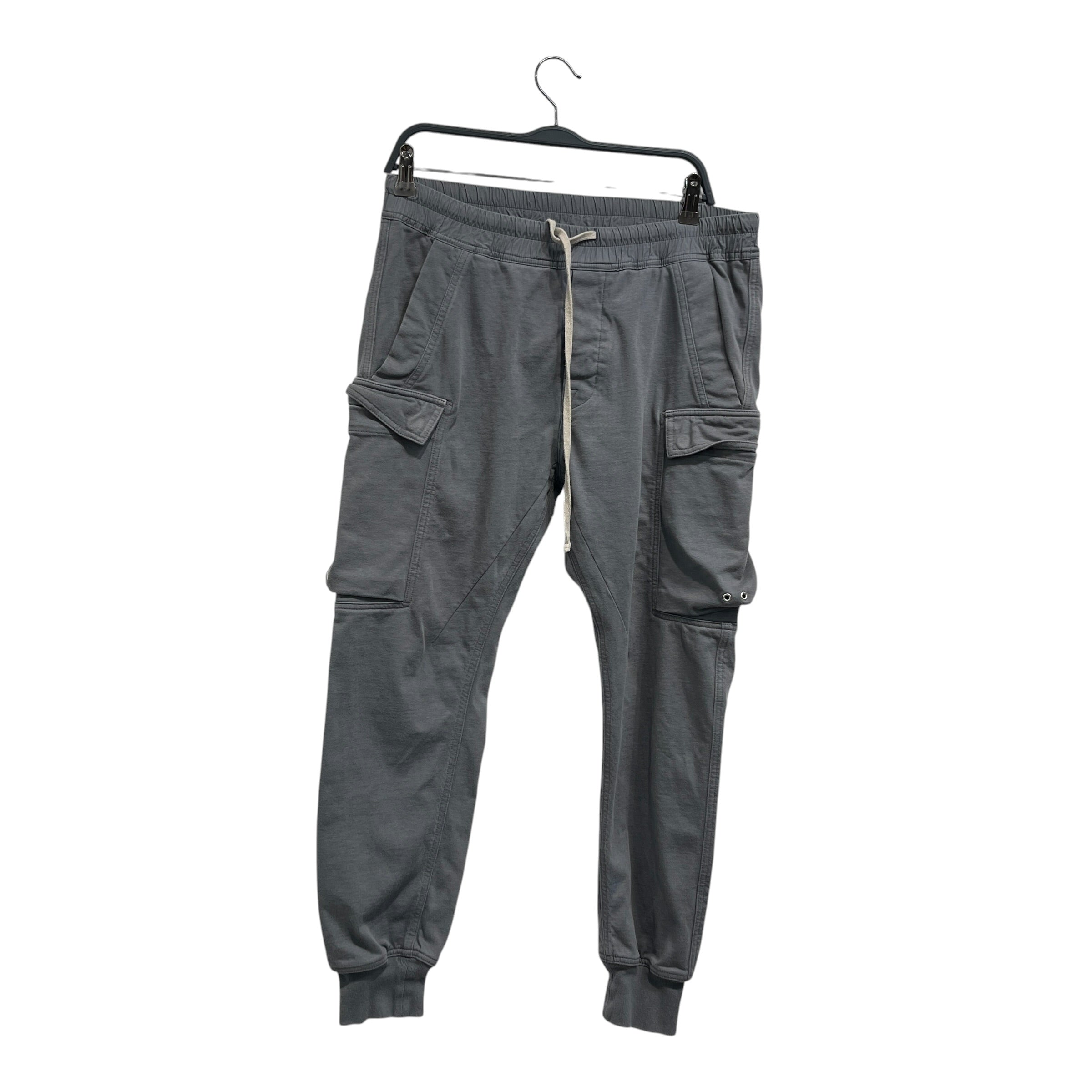 Rick Owens/Cargo Pants/42/Cotton/GRY/ribbed cuff view 1