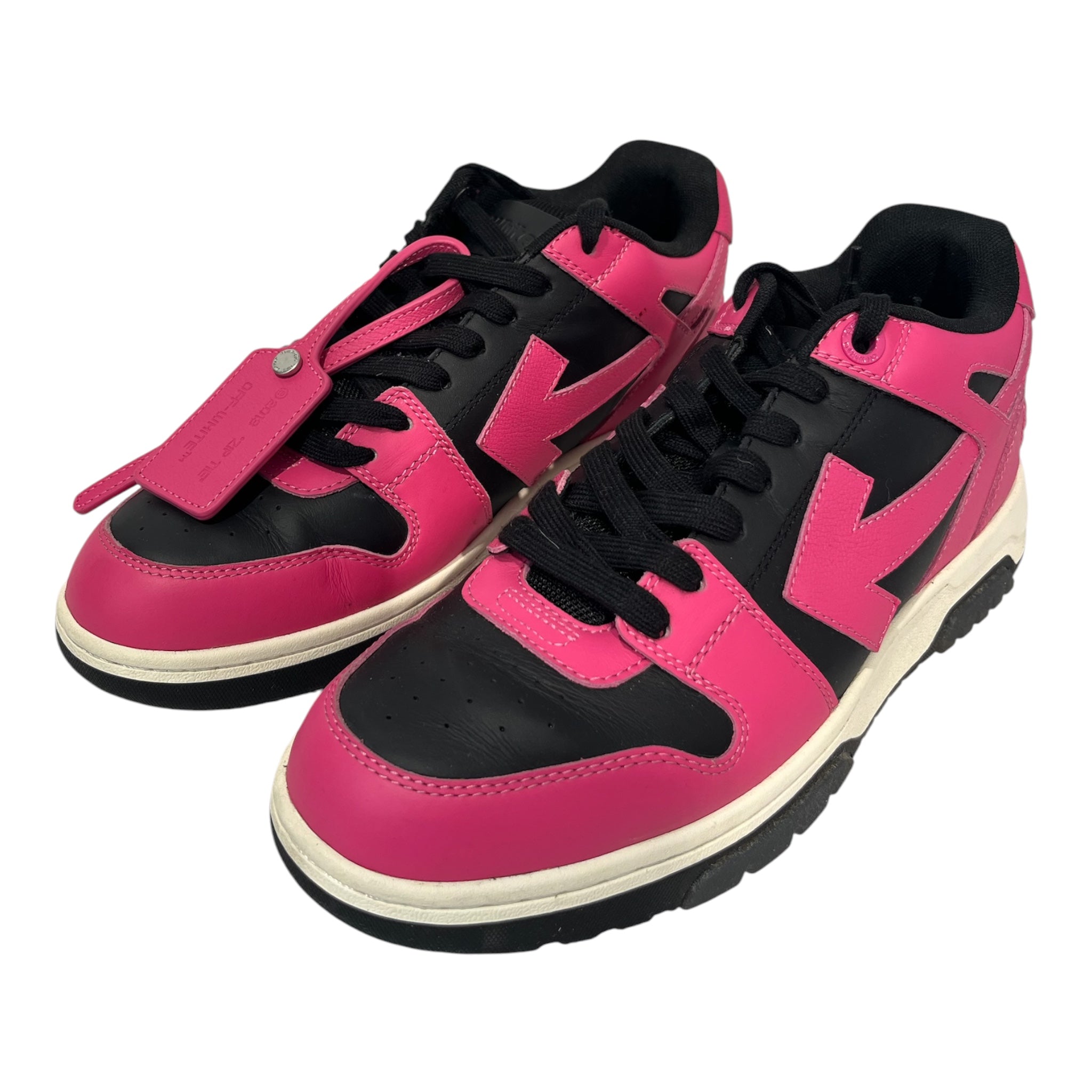 OFF-WHITE/Hi-Sneakers/EU 42/Leather/PNK/U-Tip/OWIA259 out of office fuschia view 1