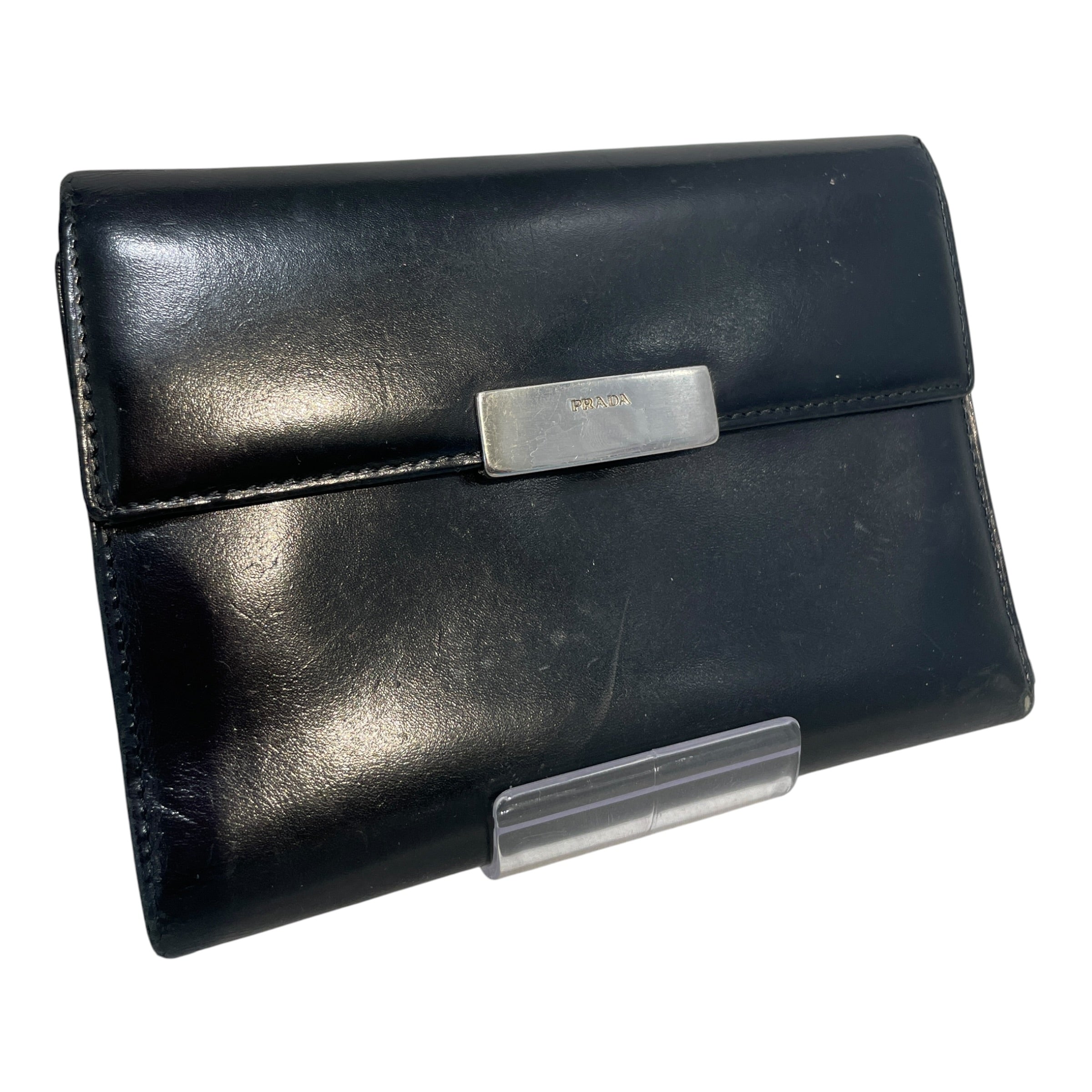 PRADA/Wallet/Leather/BLK/L's/Prada Long Wallet view 1