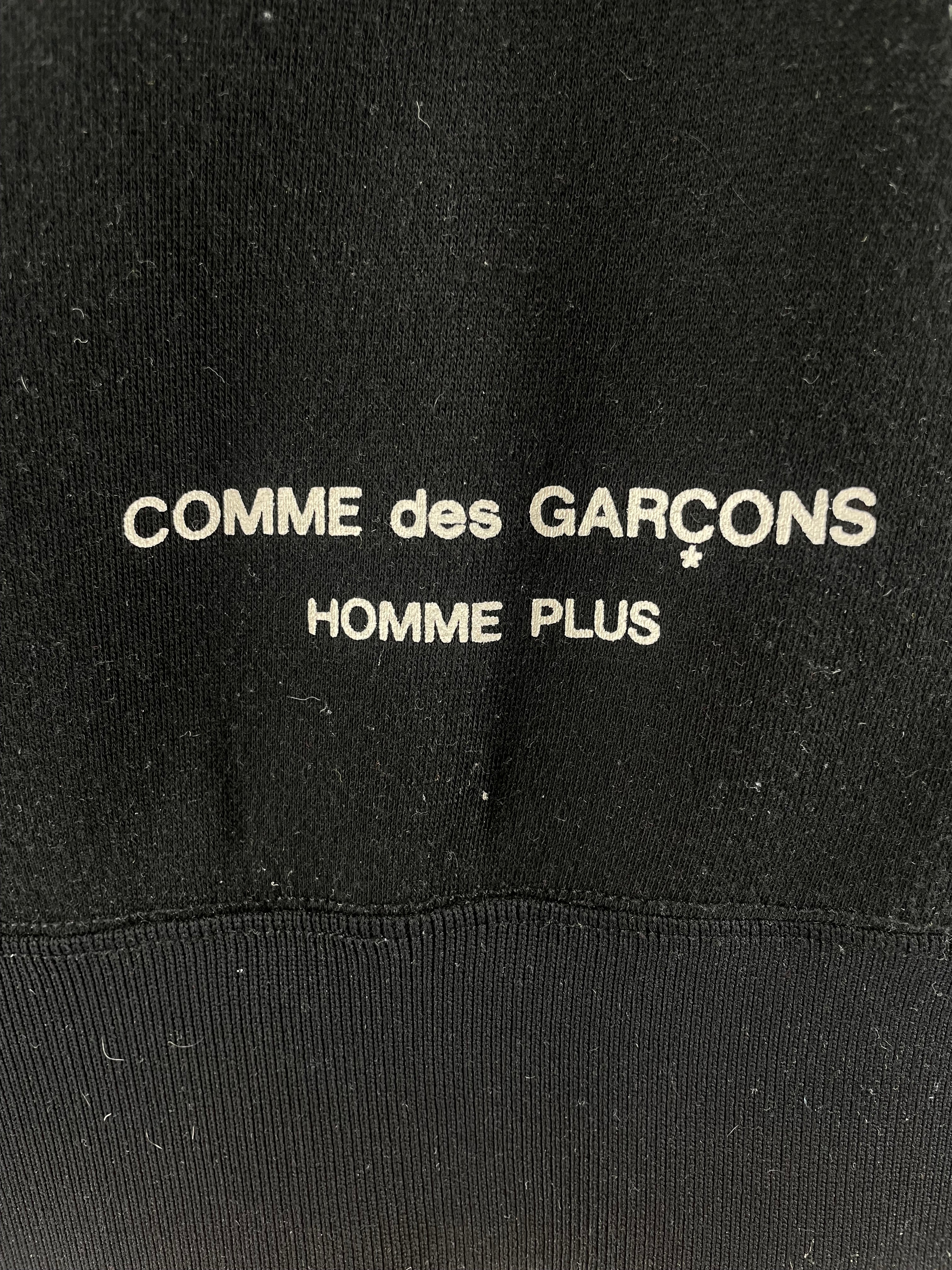 COMME des GARCONS HOMME PLUS/Sweatshirt/L/Acrylic/BLK/BLK ZIPPER COLLAR SWEATSHIRT view 3