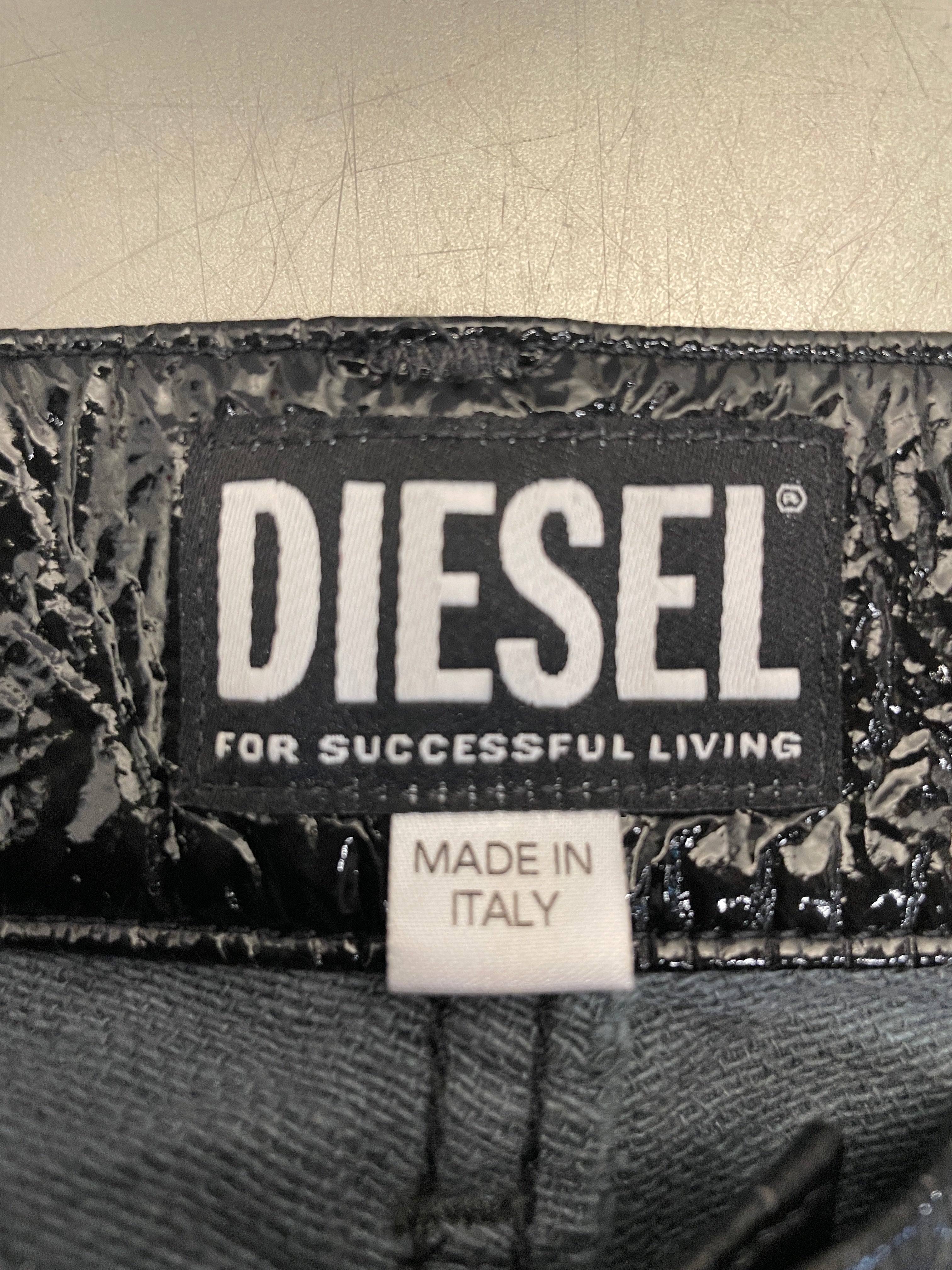 DIESEL/Straight Pants/38/Polyester/BLK/ view 3