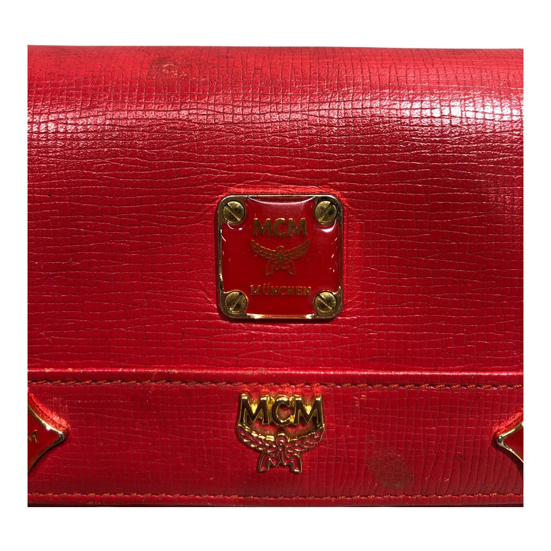 MCM/Trifold Wallet/Leather/RED/ view 5