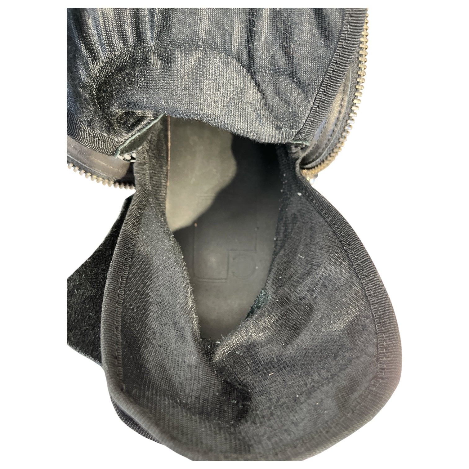 CINZIA ARAIA/Boots/US 10.5/Leather/BLK/fishnet zip up view 3