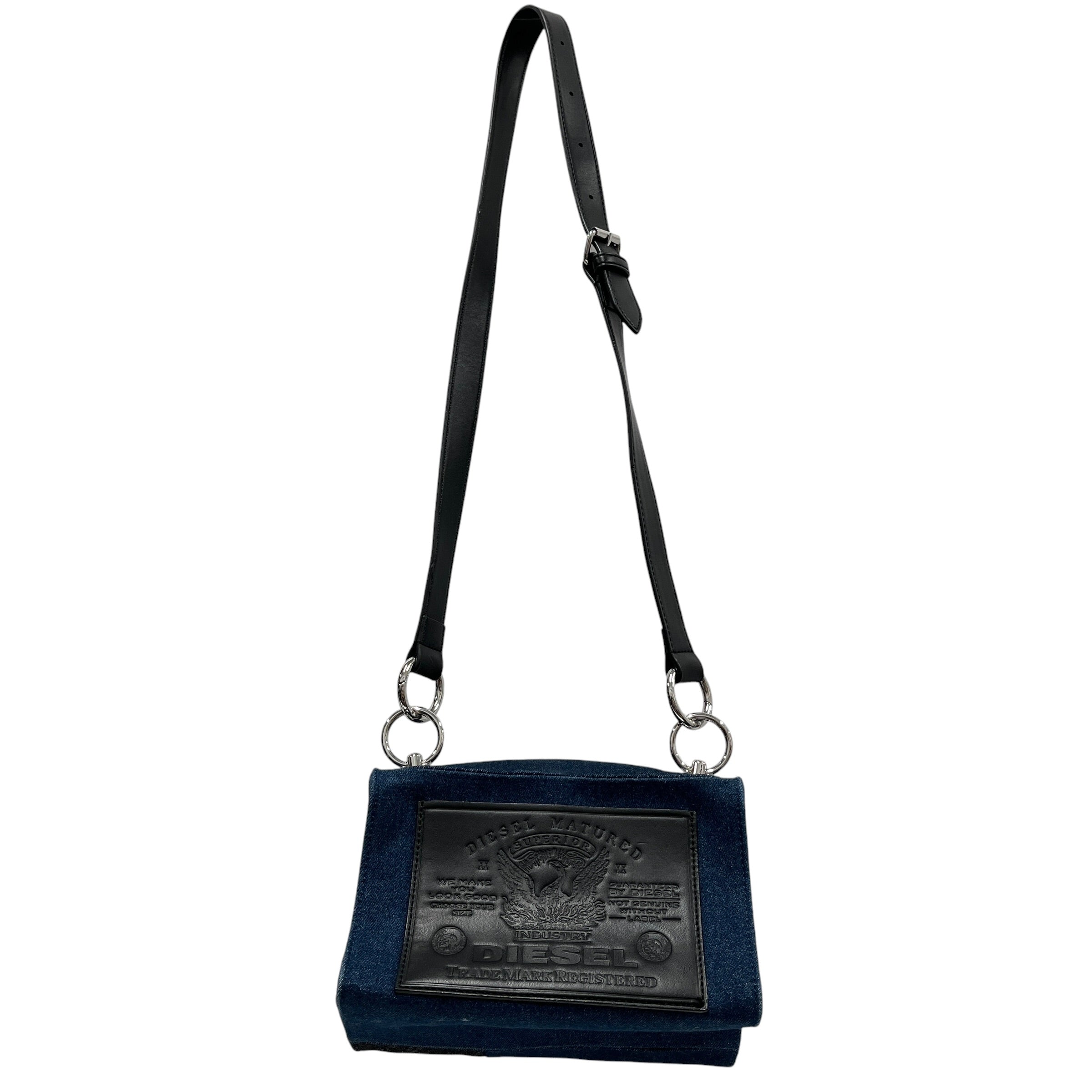 DIESEL/Cross Body Bag/Cotton/NVY/DENIM PATCHWORK view 2