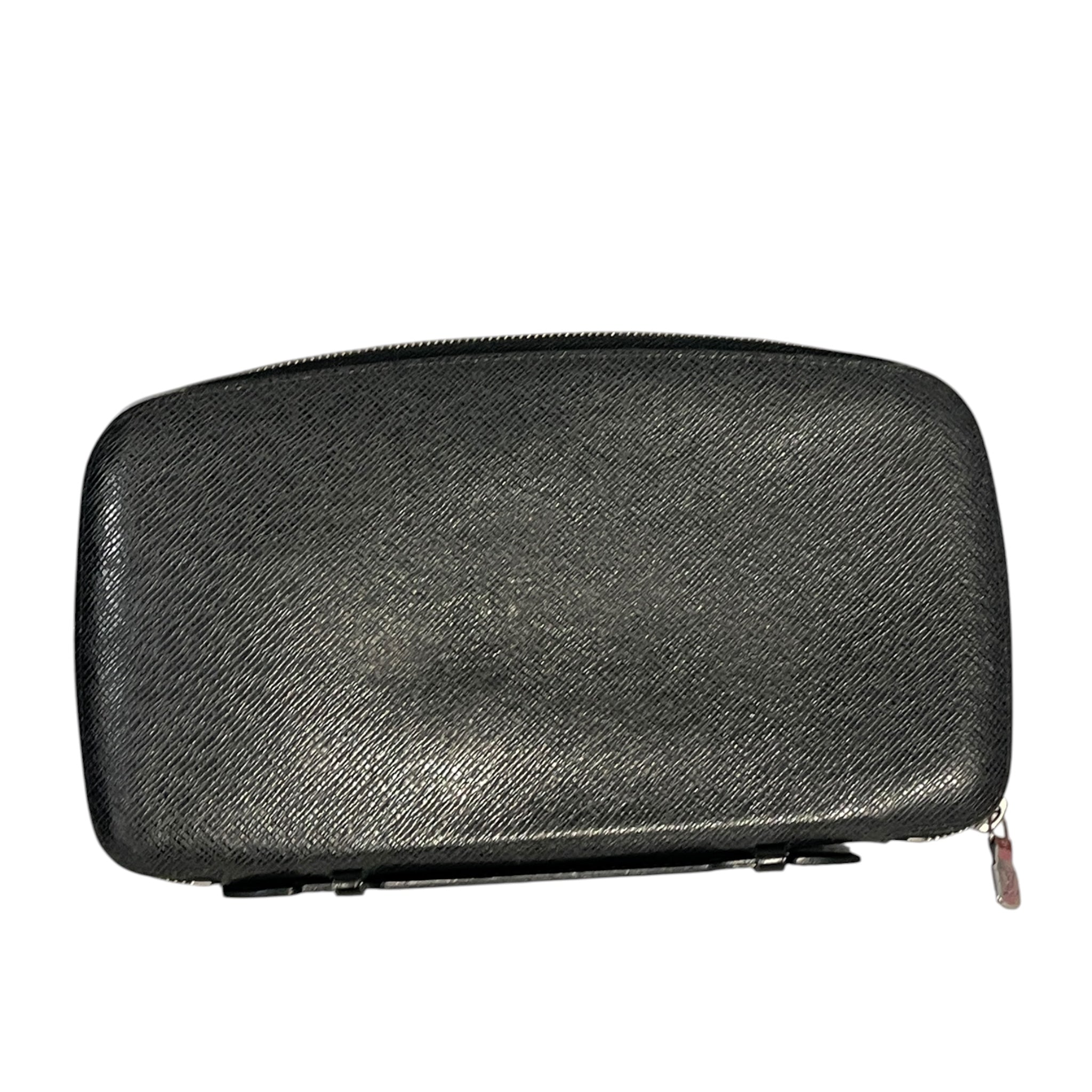 LOUIS VUITTON/Long Wallet/Leather/BLK/TRAVEL ORGANIZER view 2