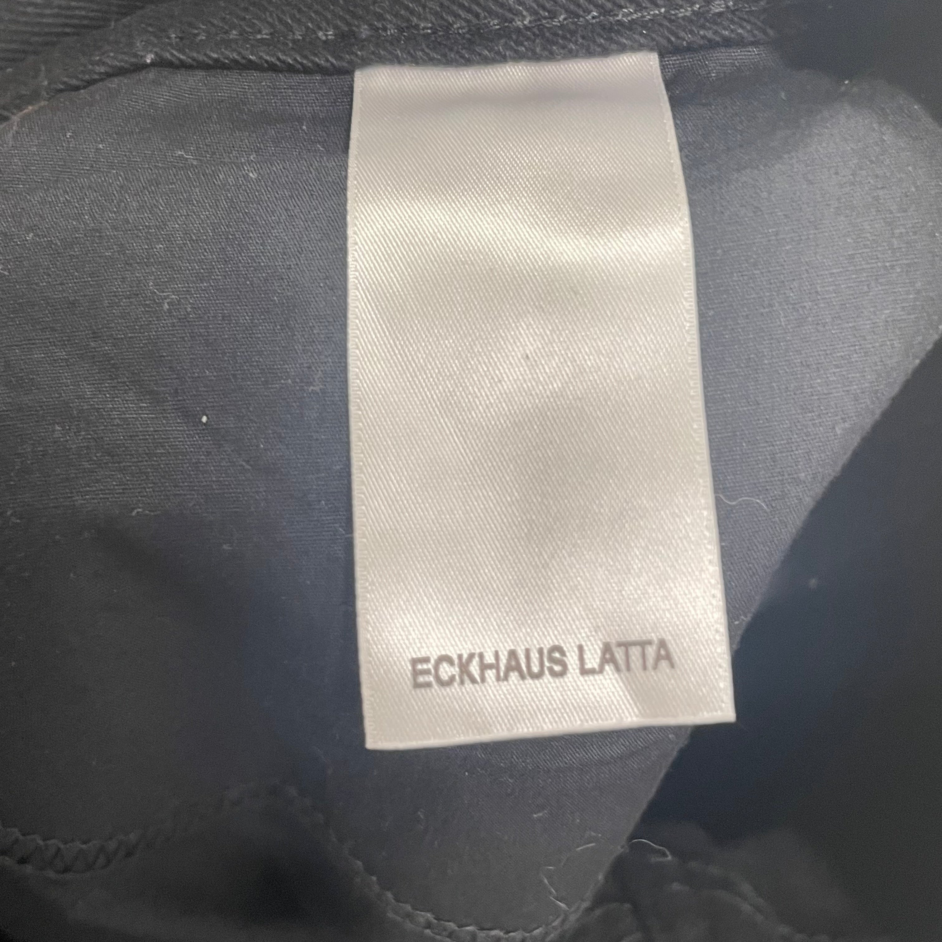 ECKHAUS LATTA/Straight Pants/30/Denim/BLK/straight-cut jeasn view 4