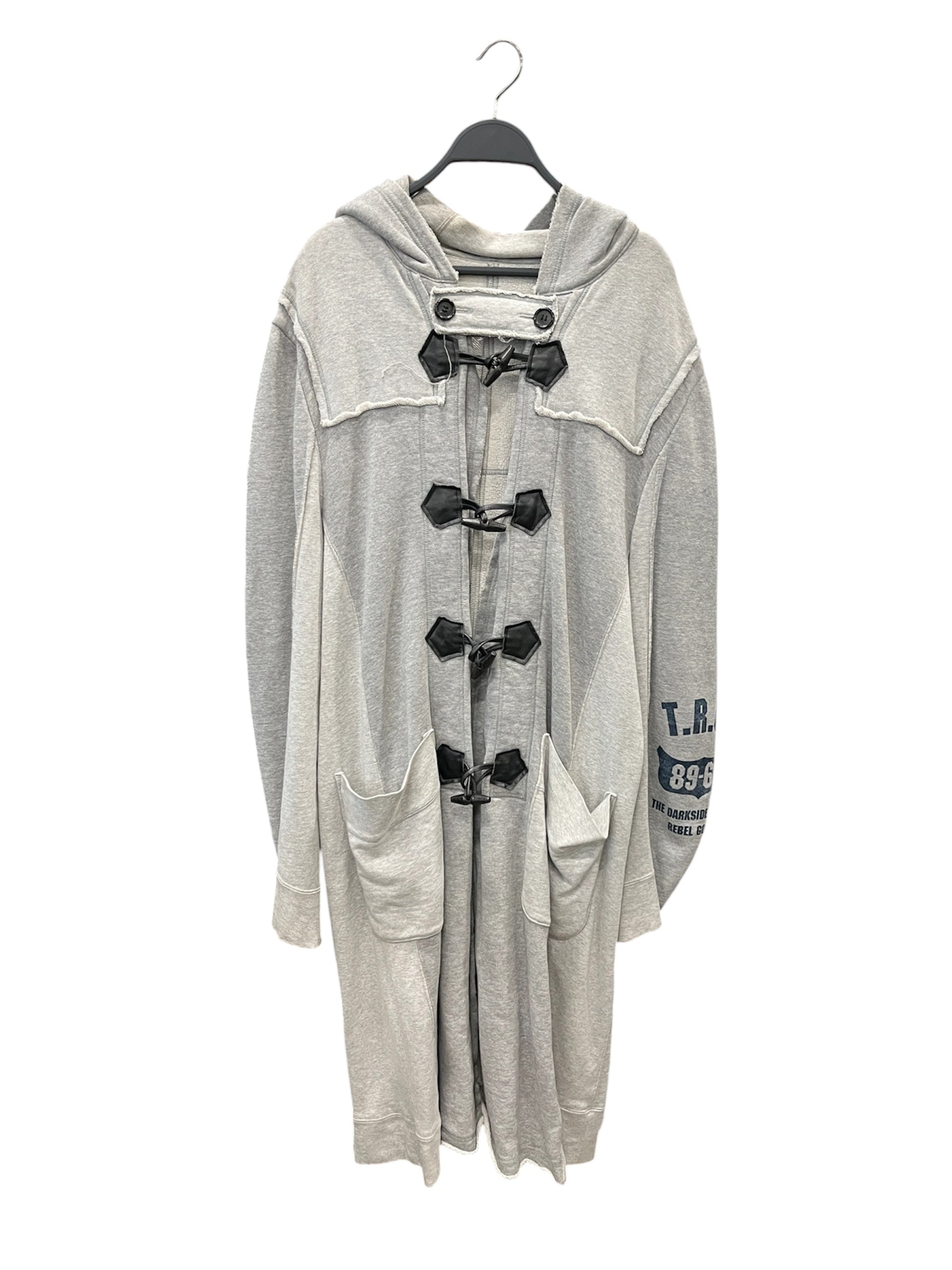UNDERCOVER/Peacoat/M/Cotton/GRY/T.R.G right sleeve grey peacoa view 1