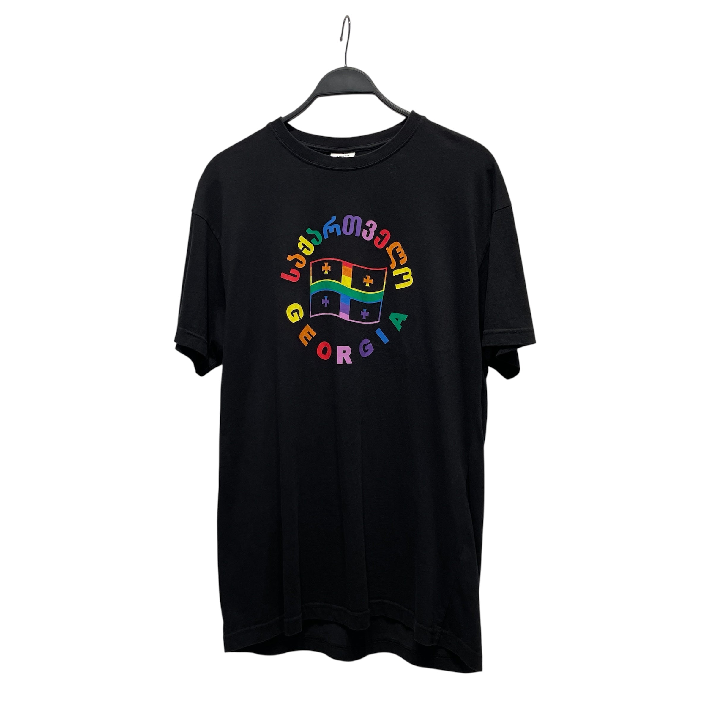 VETEMENTS/T-Shirt/XS/Cotton/BLK/ view 1