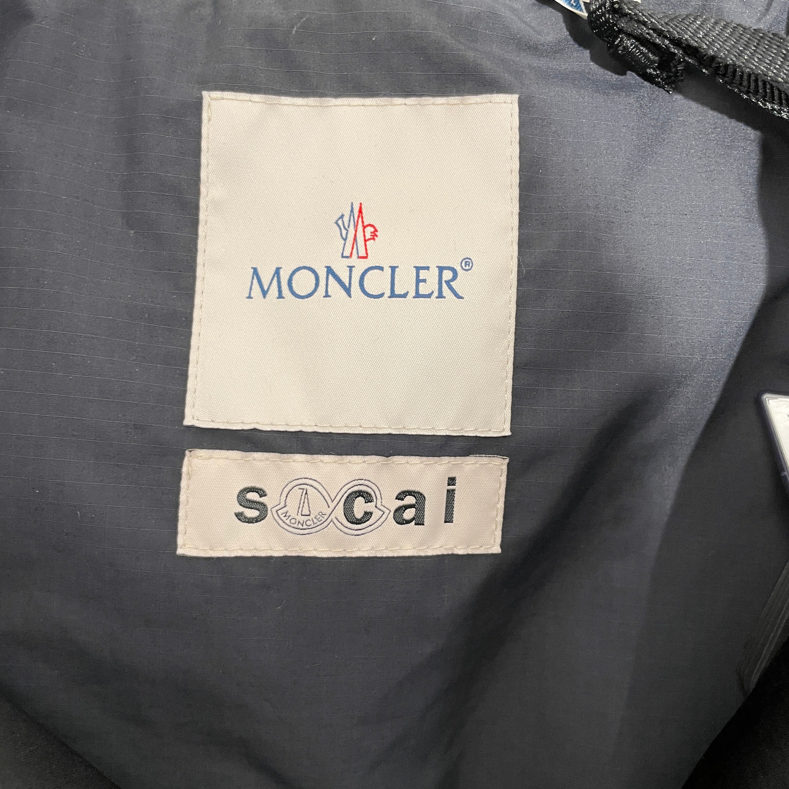 MONCLER/Sacai/Blouson/L/Cotton/BLK/ view 3