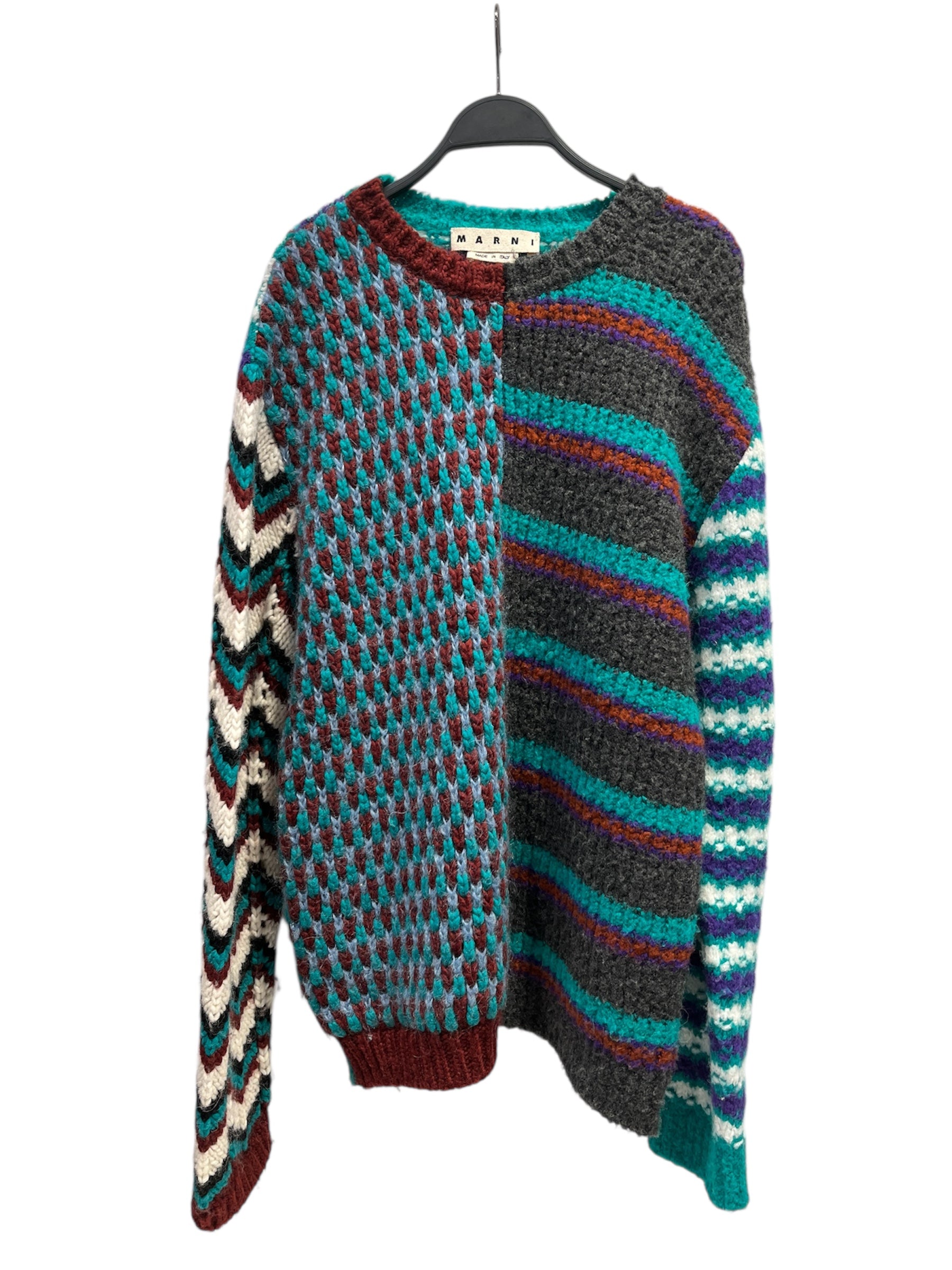 MARNI/Heavy Sweater/48/Stripe/Mohair/MLT/MULTI-PATTERN view 1