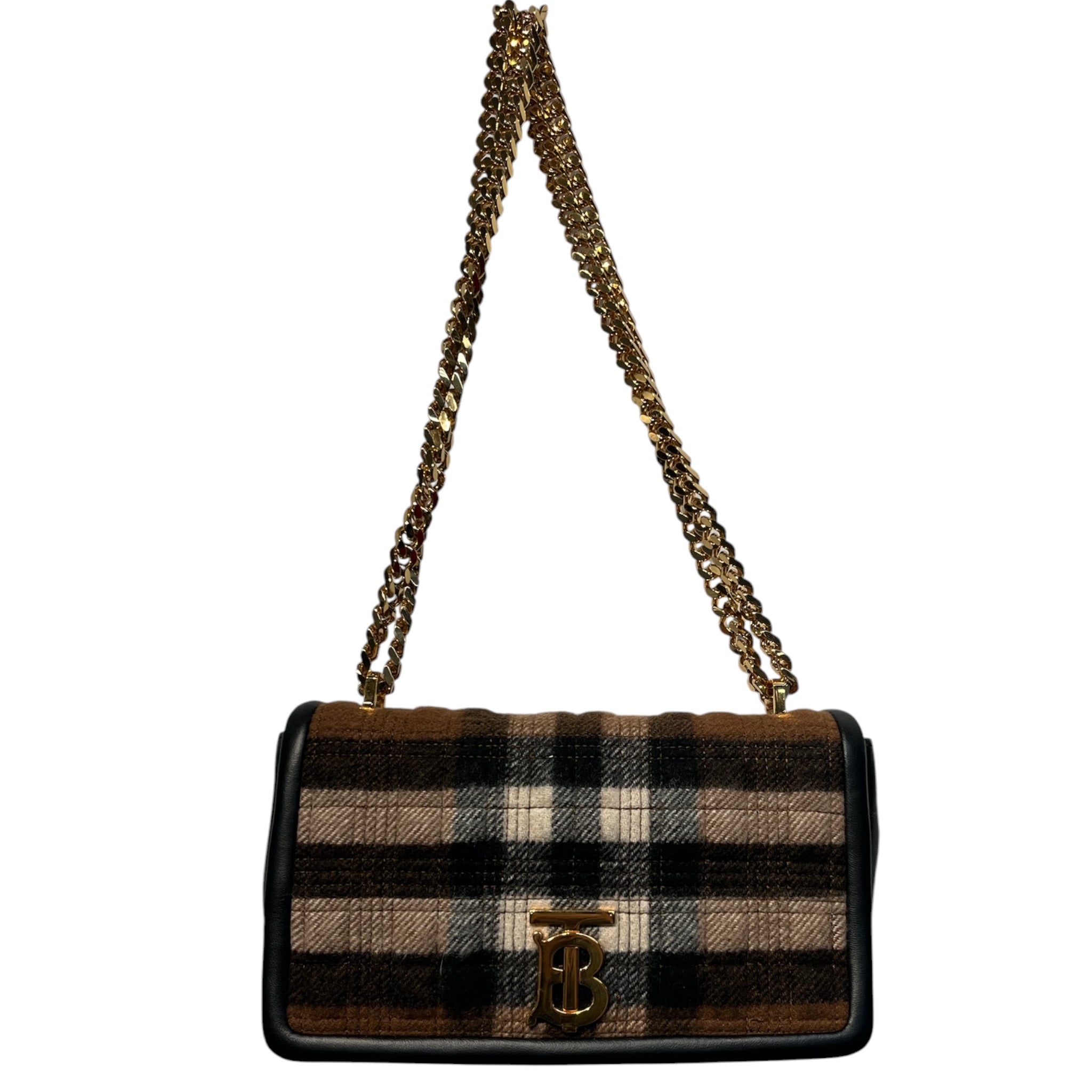 BURBERRY/Cross Body Bag/Plaid/Leather/BRW/ view 1