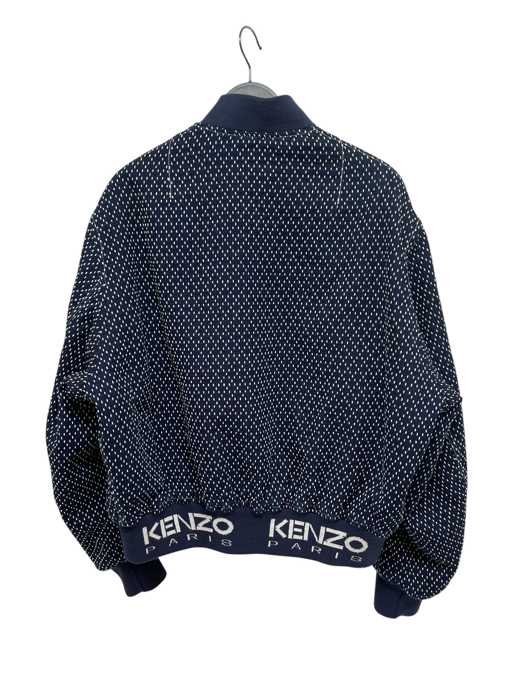 KENZO/Baseball Jkt/L/All Over Print/Cotton/NVY/WHT STITCH LOGO WAIST view 5