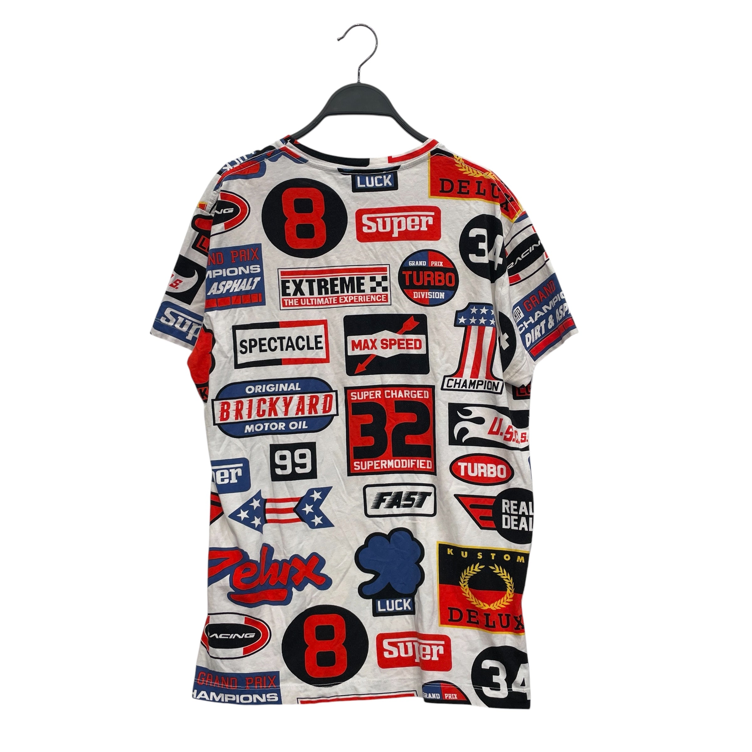 LOVE MOSCHINO/T-Shirt/M/Cotton/MLT/All Over Print/RACING TEE view 2
