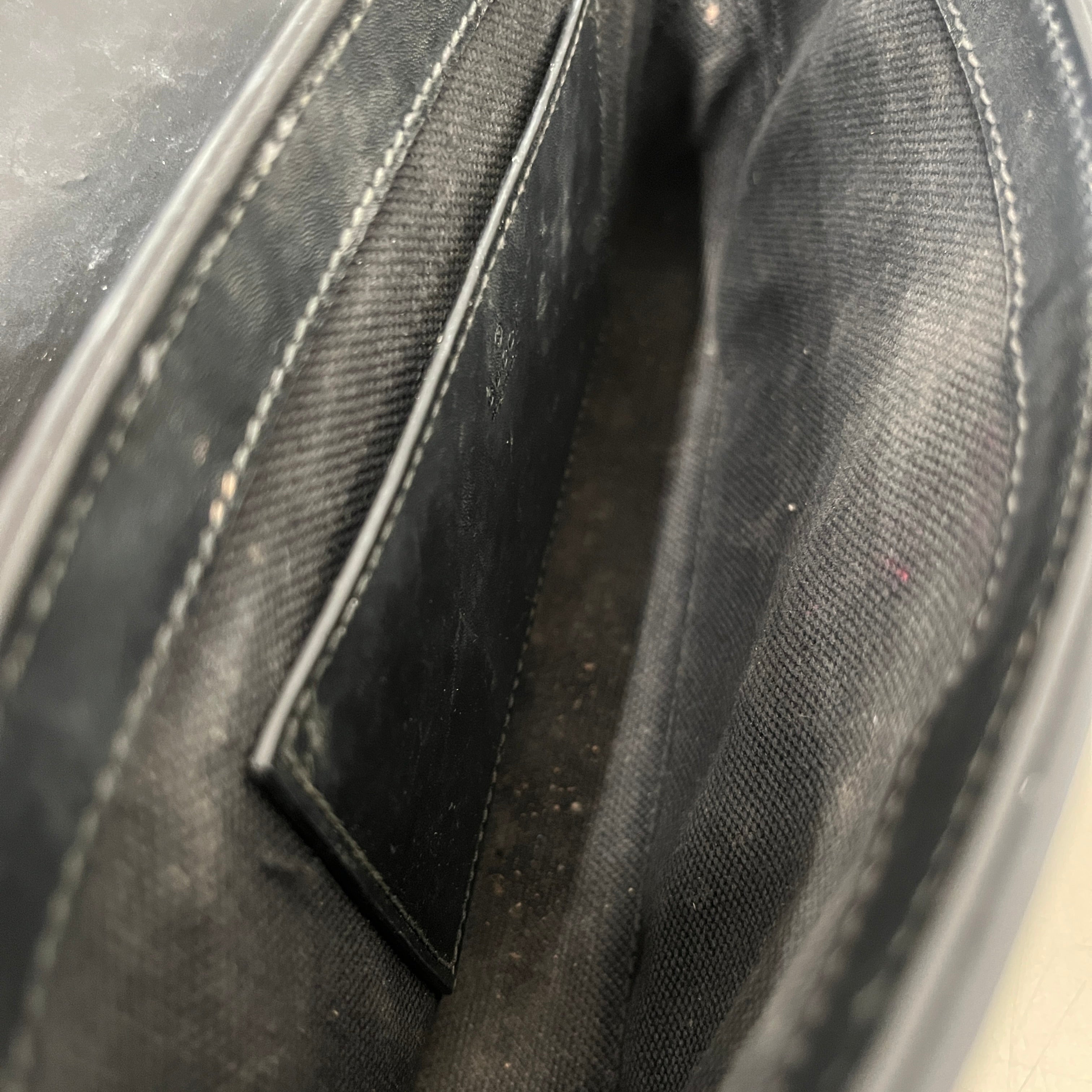 GUCCI/Cross Body Bag/Monogram/Leather/BLK/Supreme Monogram Bag view 4
