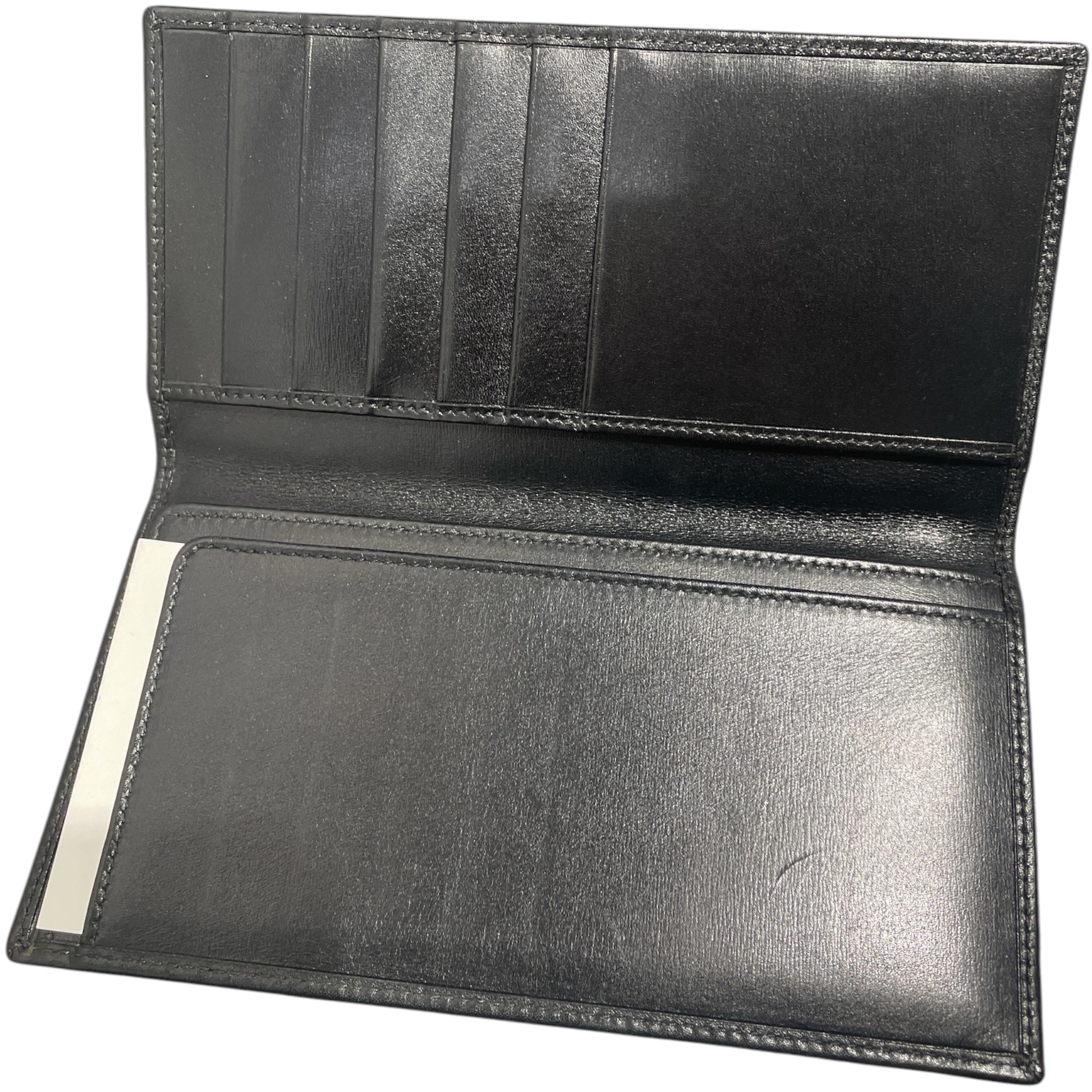 GUCCI/Long Wallet/Leather/BLK/M's/long wallet red/green line view 3