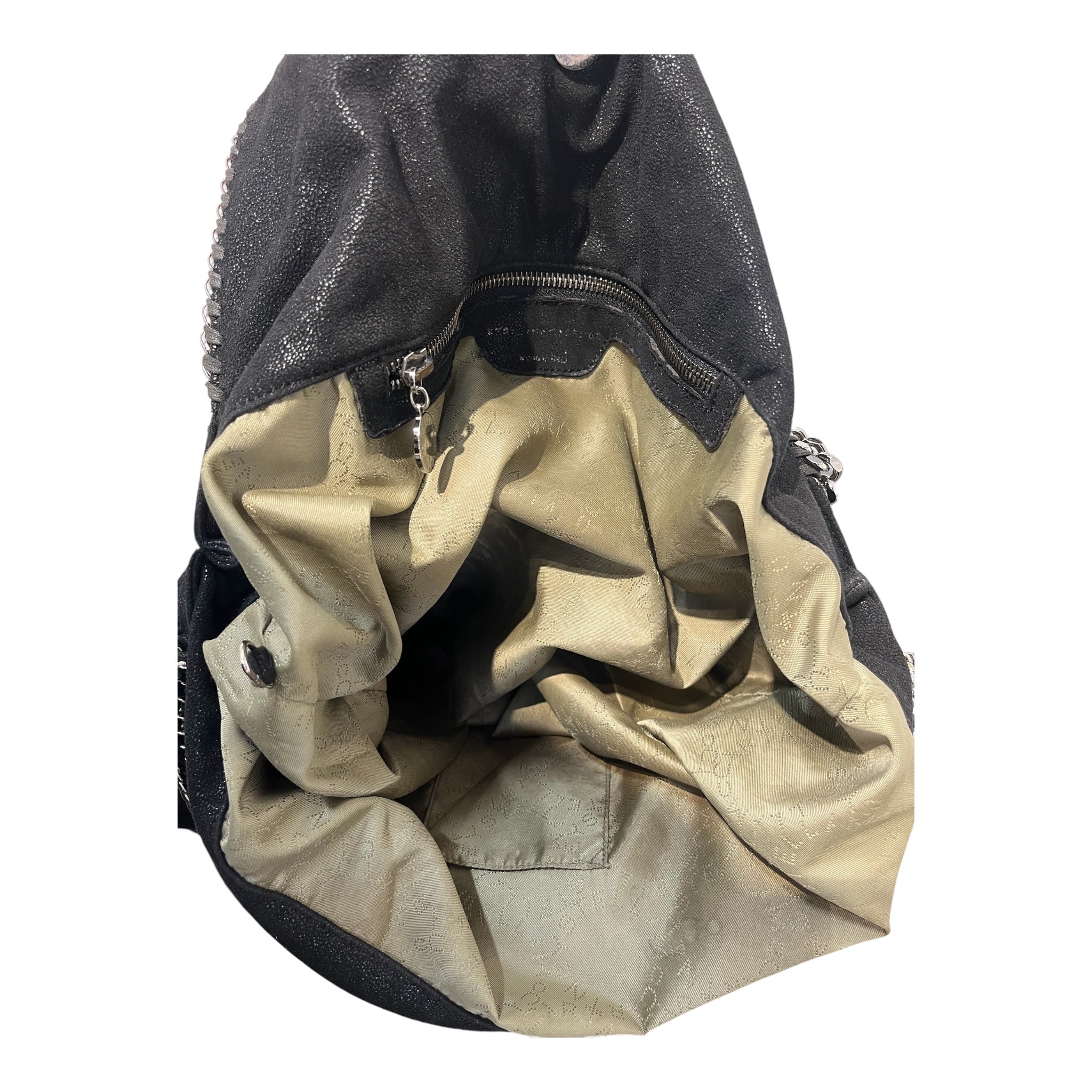 STELLAMcCARTNEY/Tote Bag/Suede/BLK/CHAIN SIDES view 5