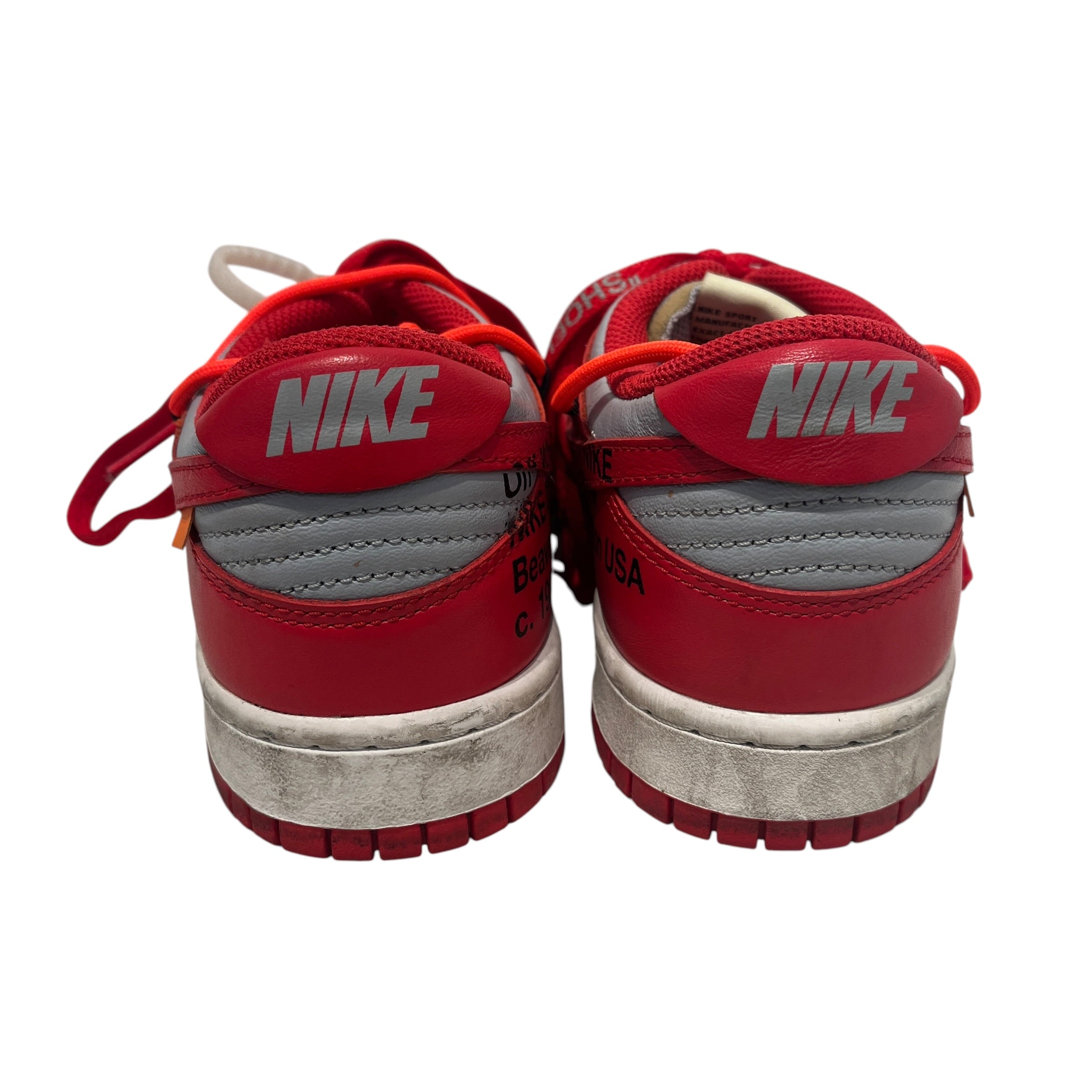 NIKE/OFF-WHITE/Low-Sneakers/US 6/RED/DUNK LOW "UNIVERSITY RED" view 7