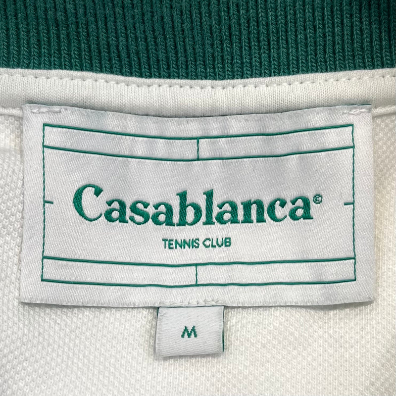 CASABLANCA/SS Shirt/M/Cotton/WHT/tennis club