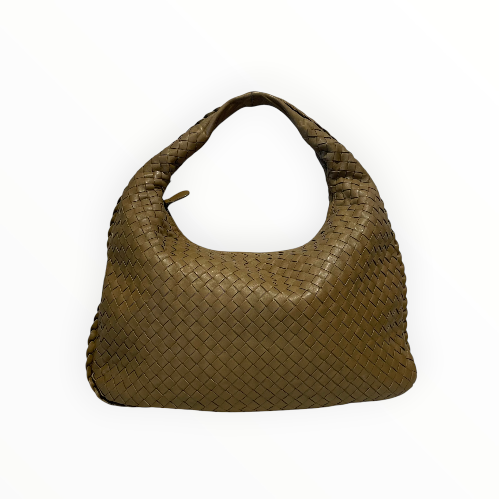 BOTTEGA VENETA/Hand Bag/Leather/KHK/Intrecciato Veneta Hobo view 2