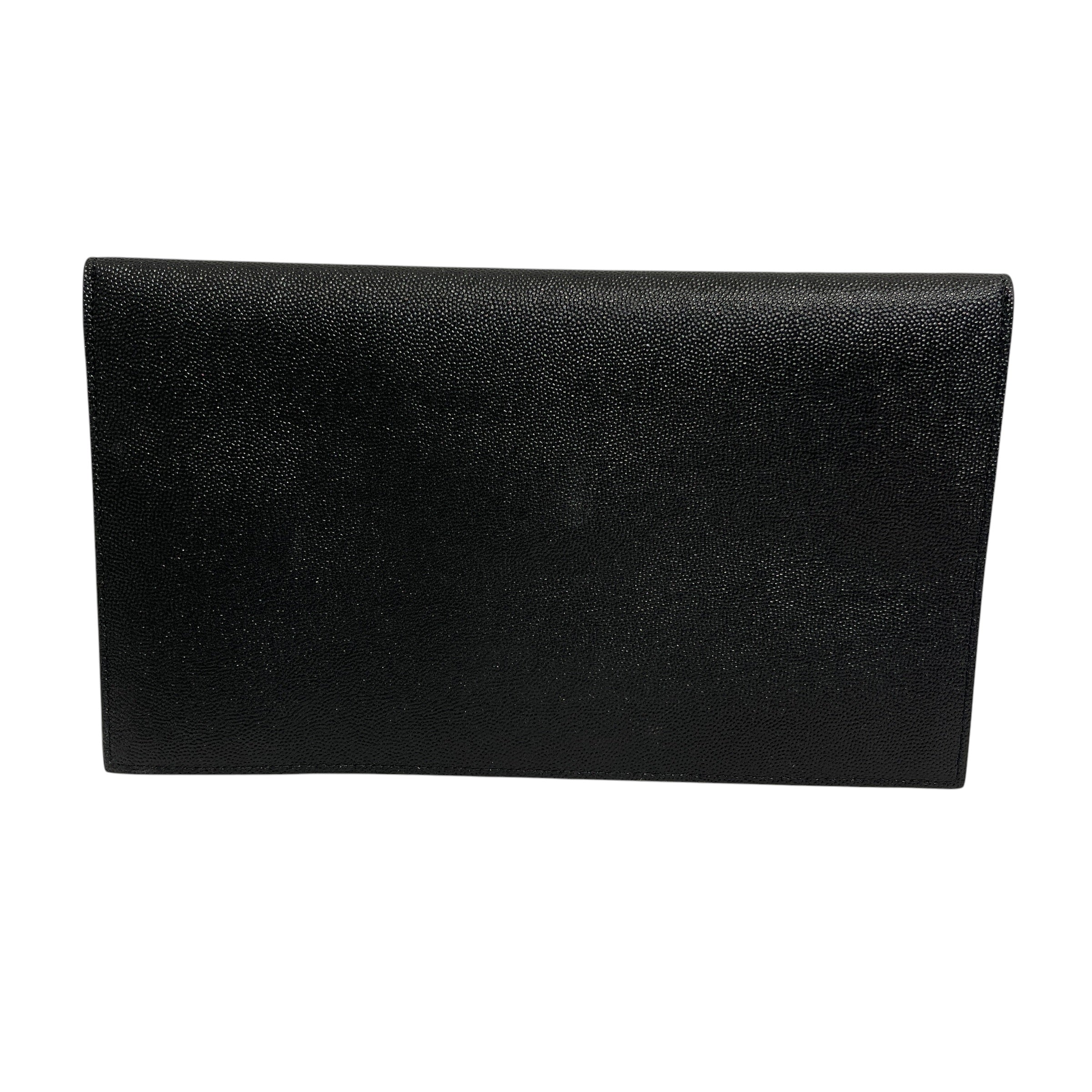 SAINT LAURENT/Clutch Bag/Leather/BLK/YSL Pouch medium view 2