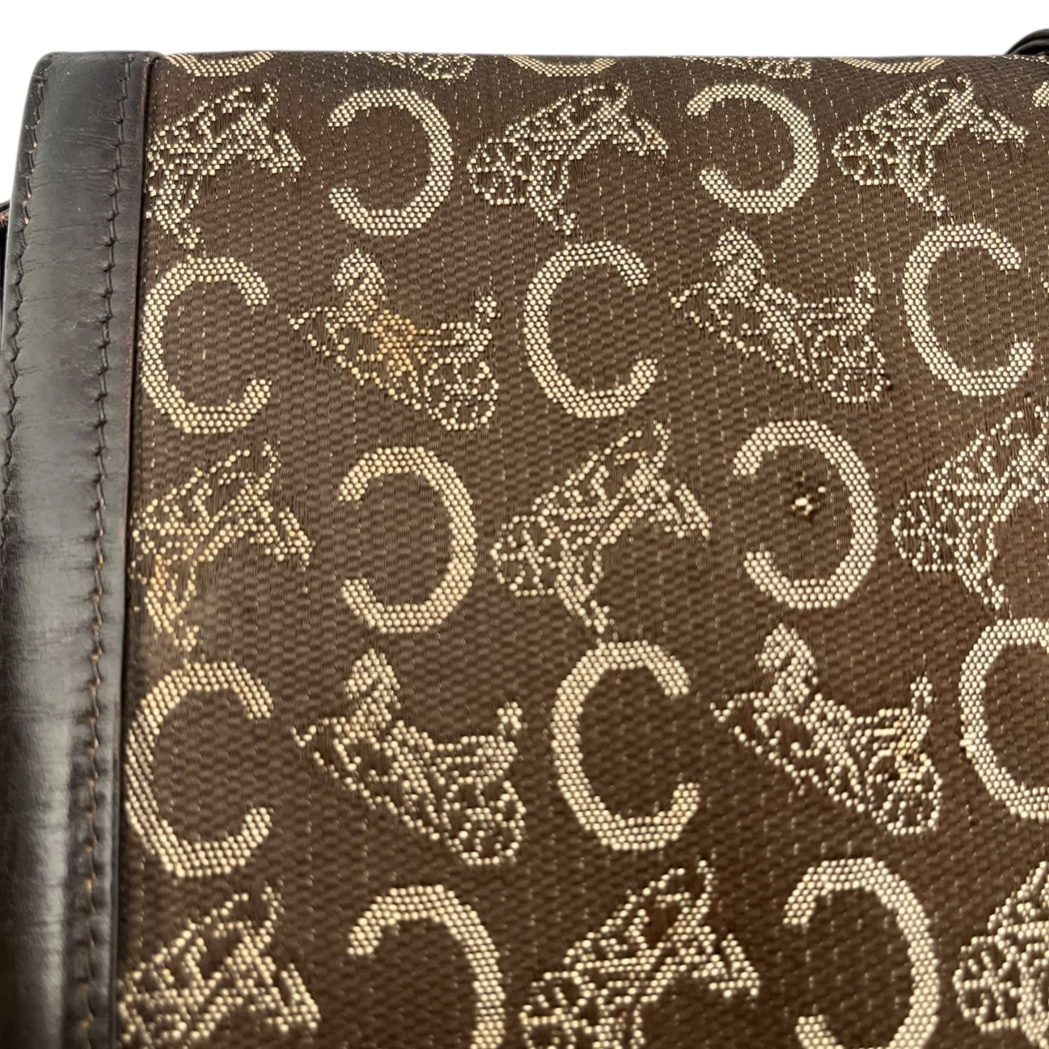 CELINE/Hand Bag/BRW/horse stamped canvas view 8