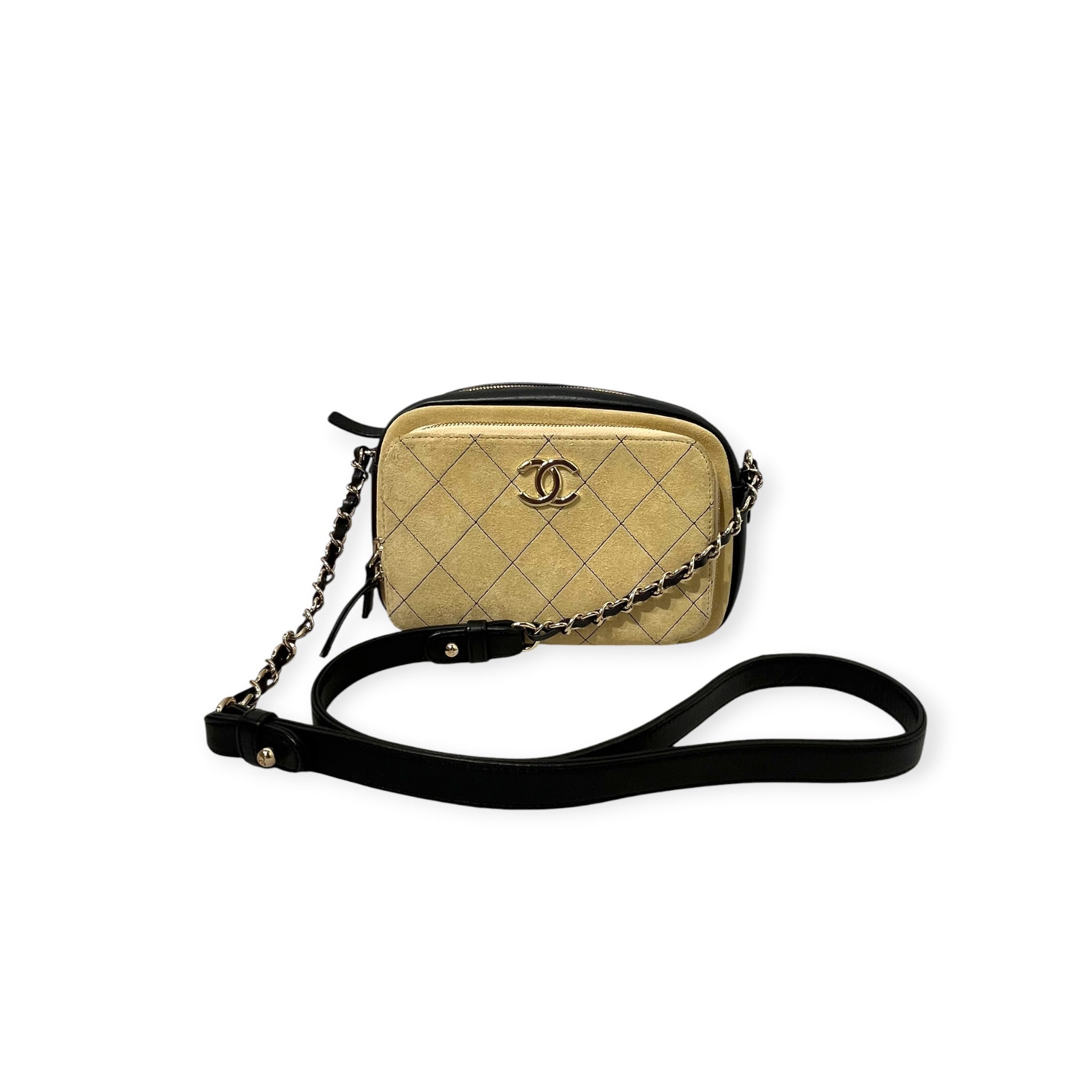 CHANEL/Bag/Leather/CRM/SUEDE PANEL BAG view 11